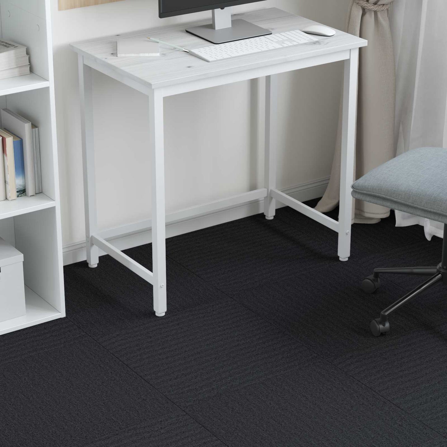 Vloertegel Donkergrijs 50 x 50 cm 20 pcs PP en Bitumen
