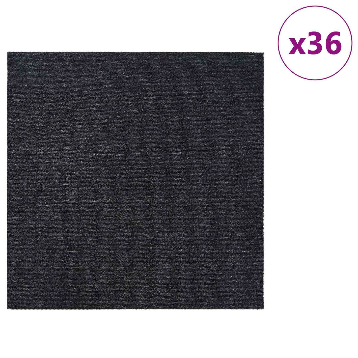 Vloertegel Donkergrijs 50 x 50 cm 36 pcs PP en Bitumen
