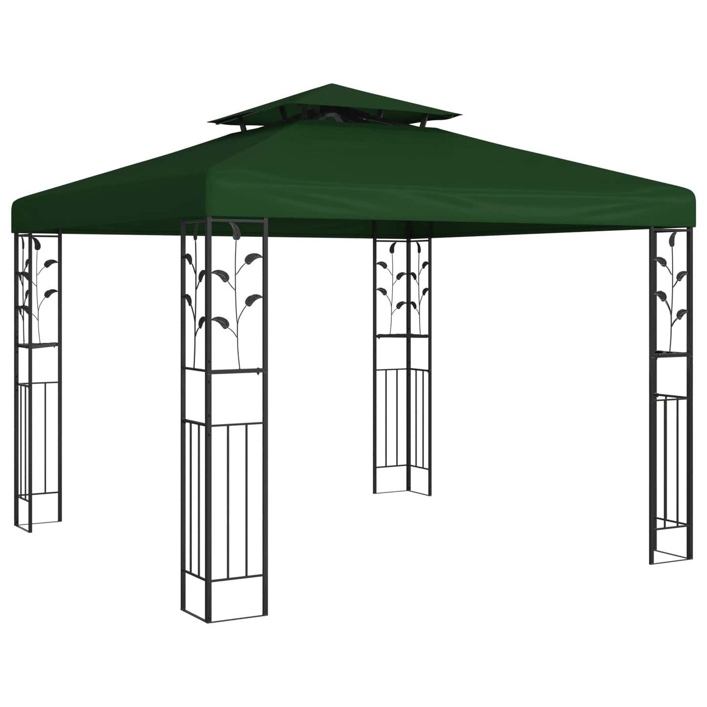 Prieel 3 x 3 x 2,68 m Groen Polyester en staal is nu te koop bij PeponiXL, paradijselijk wonen!