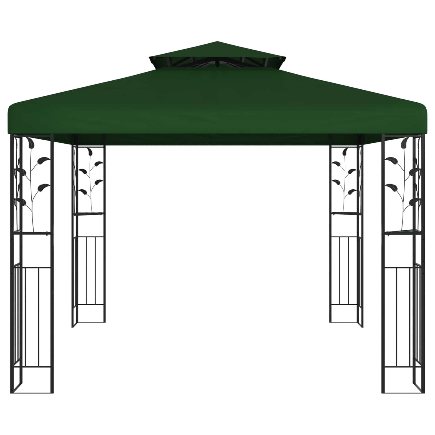 Prieel 3 x 3 x 2,68 m Groen Polyester en staal is nu te koop bij PeponiXL, paradijselijk wonen!