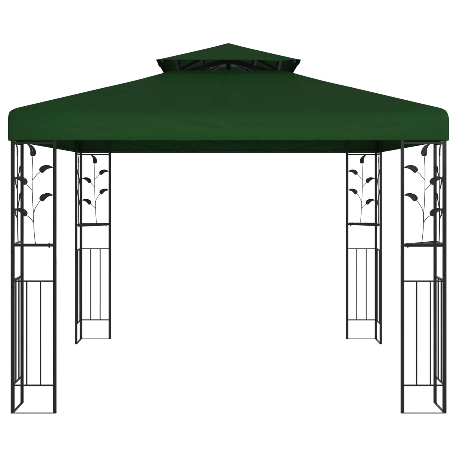 Prieel 3 x 3 x 2,68 m Groen Polyester en staal is nu te koop bij PeponiXL, paradijselijk wonen!