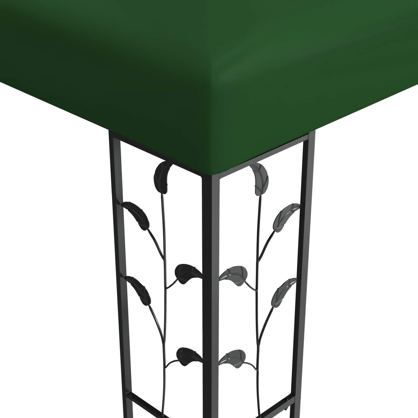 Prieel 3,97 x 2,96 x 2,68 m Groen Polyester en staal is nu te koop bij PeponiXL, paradijselijk wonen!