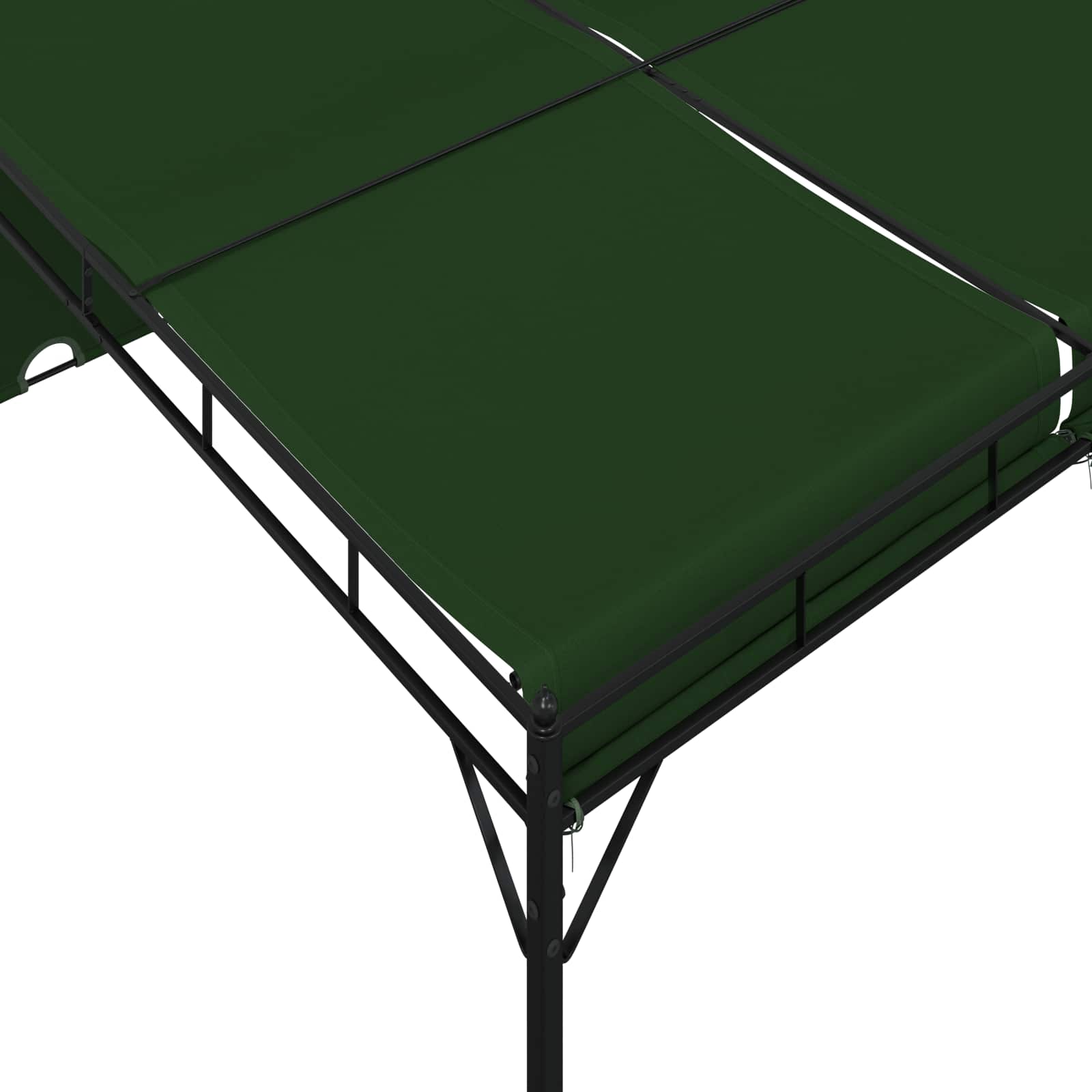 Prieel 4 x 3 x 2,3 m Groen Polyester en staal is nu te koop bij PeponiXL, paradijselijk wonen!