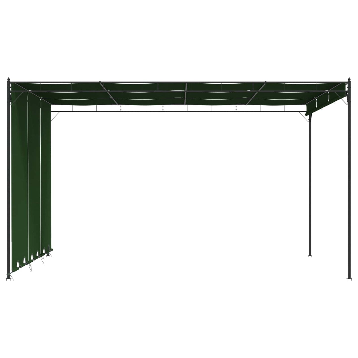Prieel 4 x 3 x 2,3 m Groen Polyester en staal is nu te koop bij PeponiXL, paradijselijk wonen!