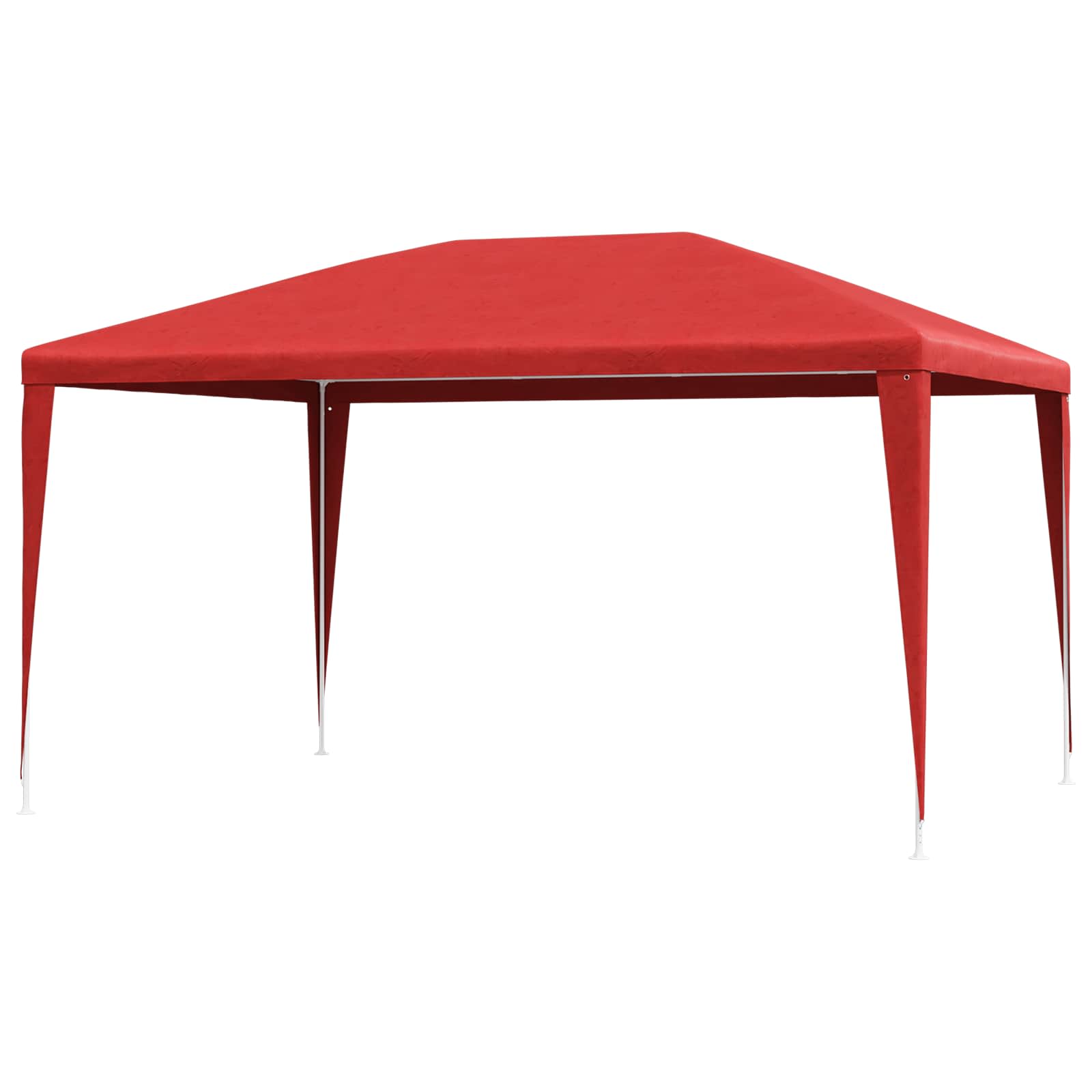 Partytent Rood 400 x 300 x 255 cm PE en staal is nu te koop bij PeponiXL, paradijselijk wonen!