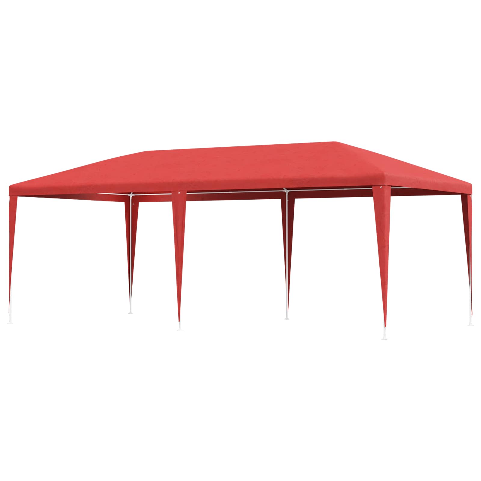 Partytent Rood 600 x 300 x 255 cm PE en staal is nu te koop bij PeponiXL, paradijselijk wonen!