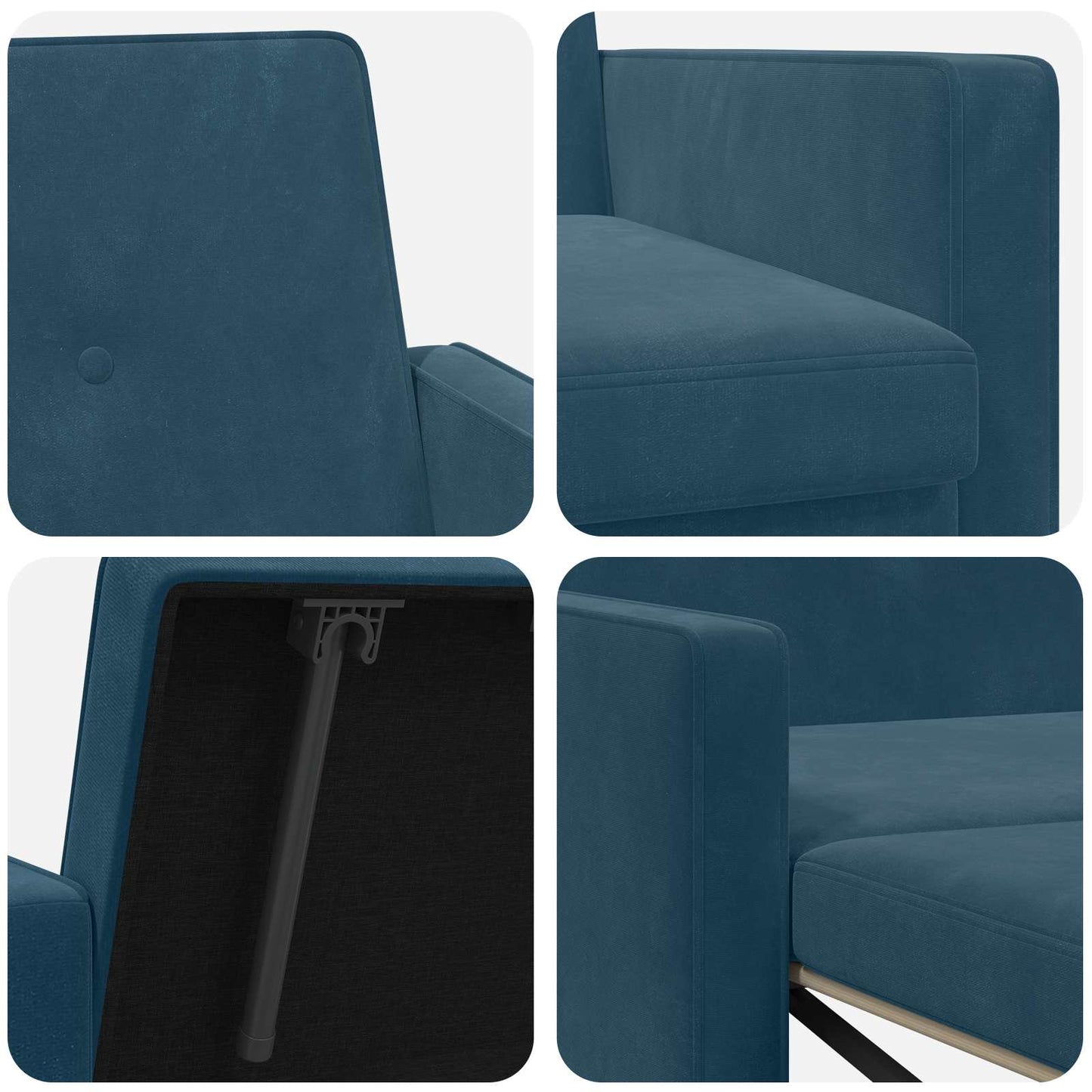 Slaapbank Blauw Stof is nu te koop bij PeponiXL, paradijselijk wonen!