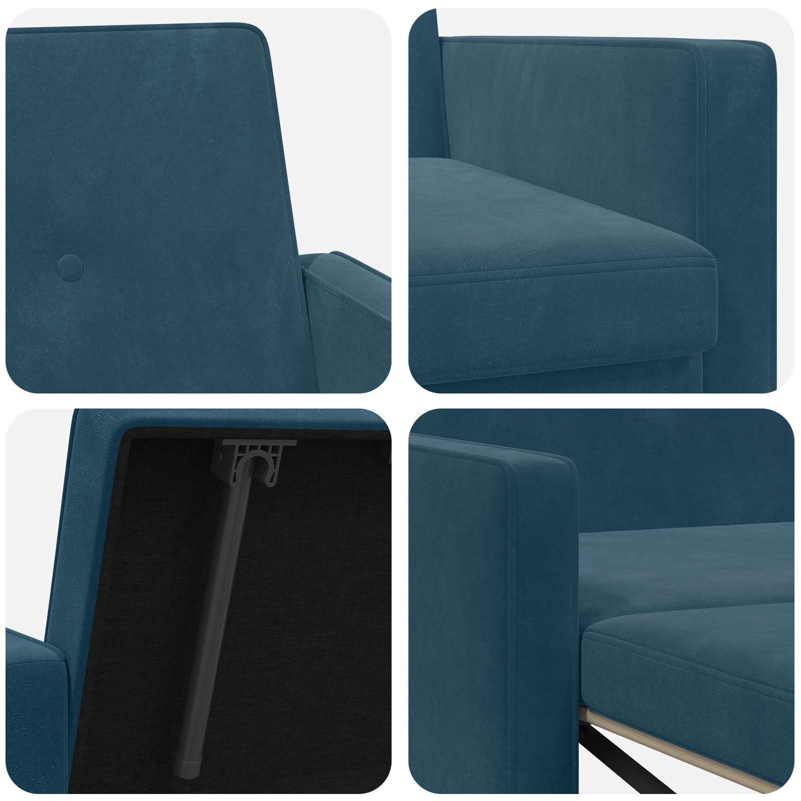 Slaapbank Blauw Stof is nu te koop bij PeponiXL, paradijselijk wonen!