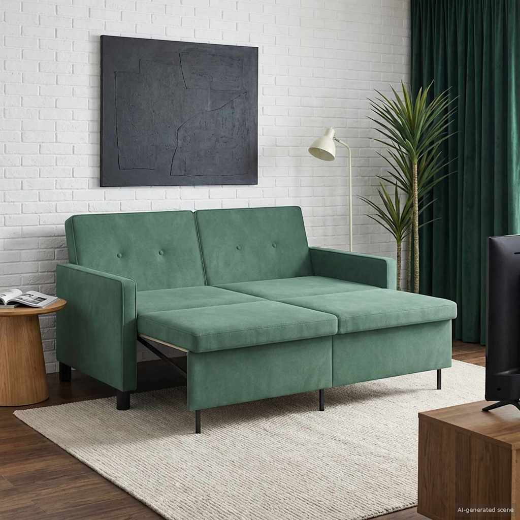 Slaapbank Zeegroen Stof is nu te koop bij PeponiXL, paradijselijk wonen!
