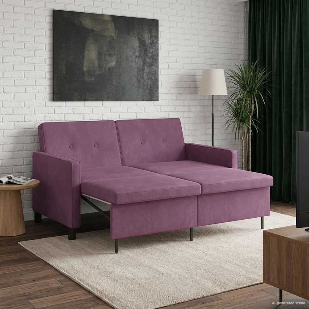 Slaapbank Paars Stof is nu te koop bij PeponiXL, paradijselijk wonen!