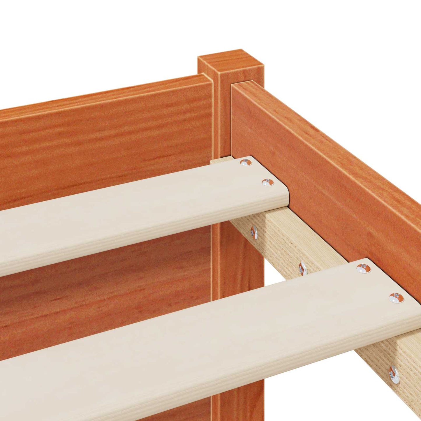 Bedframe met opberghoofdeksel met opslag Wasbruin 140 x 190 cm is nu te koop bij PeponiXL, paradijselijk wonen!