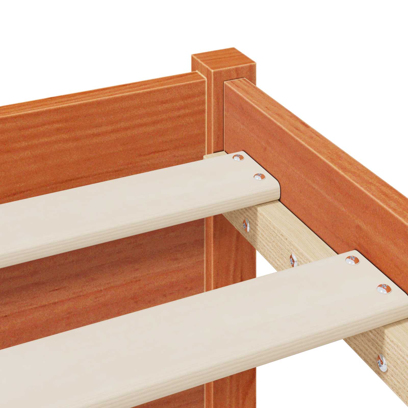 Bedframe met opberghoofdeksel met opslag Wasbruin 140 x 190 cm is nu te koop bij PeponiXL, paradijselijk wonen!