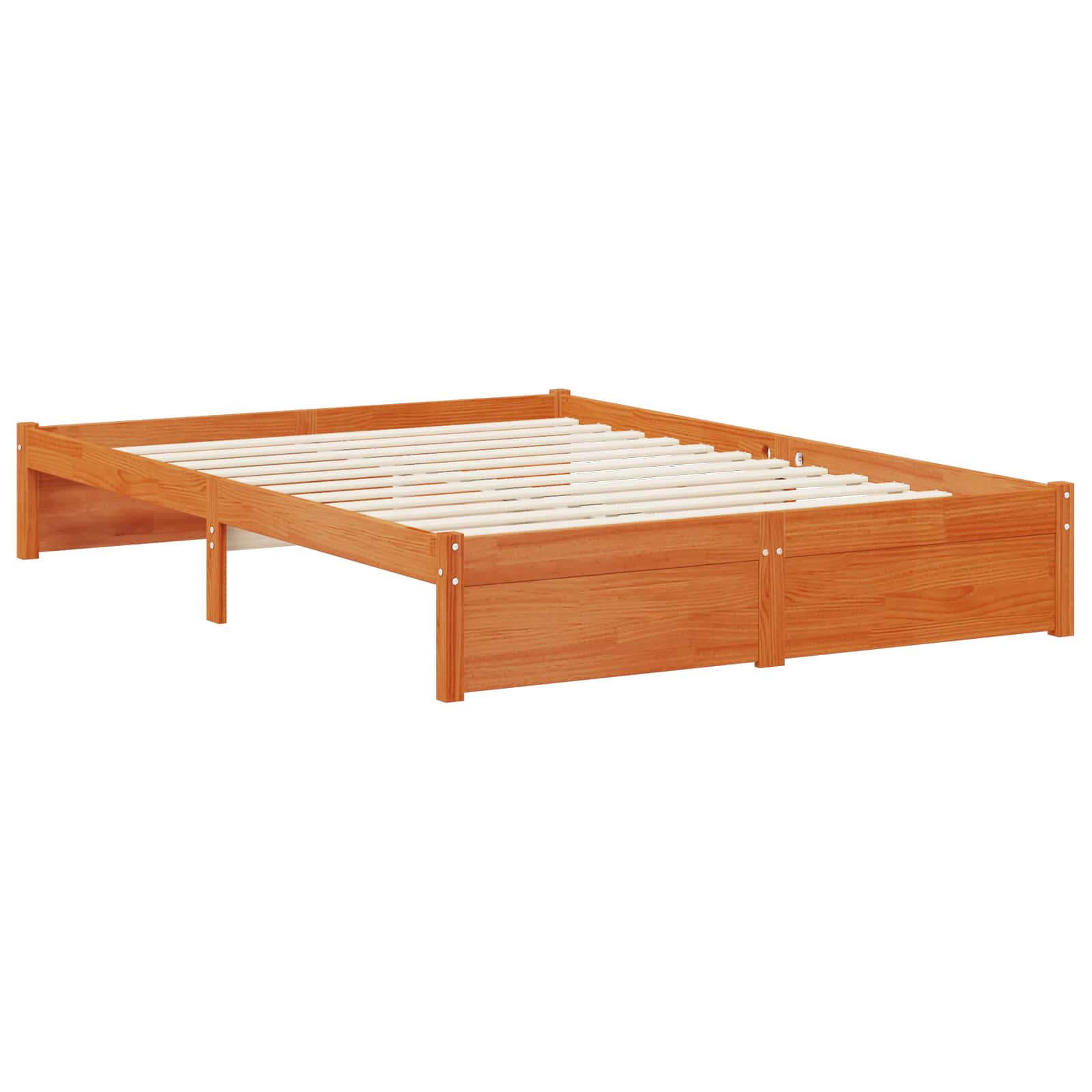 Bedframe met opberghoofdeksel met opslag Wasbruin 140 x 190 cm is nu te koop bij PeponiXL, paradijselijk wonen!