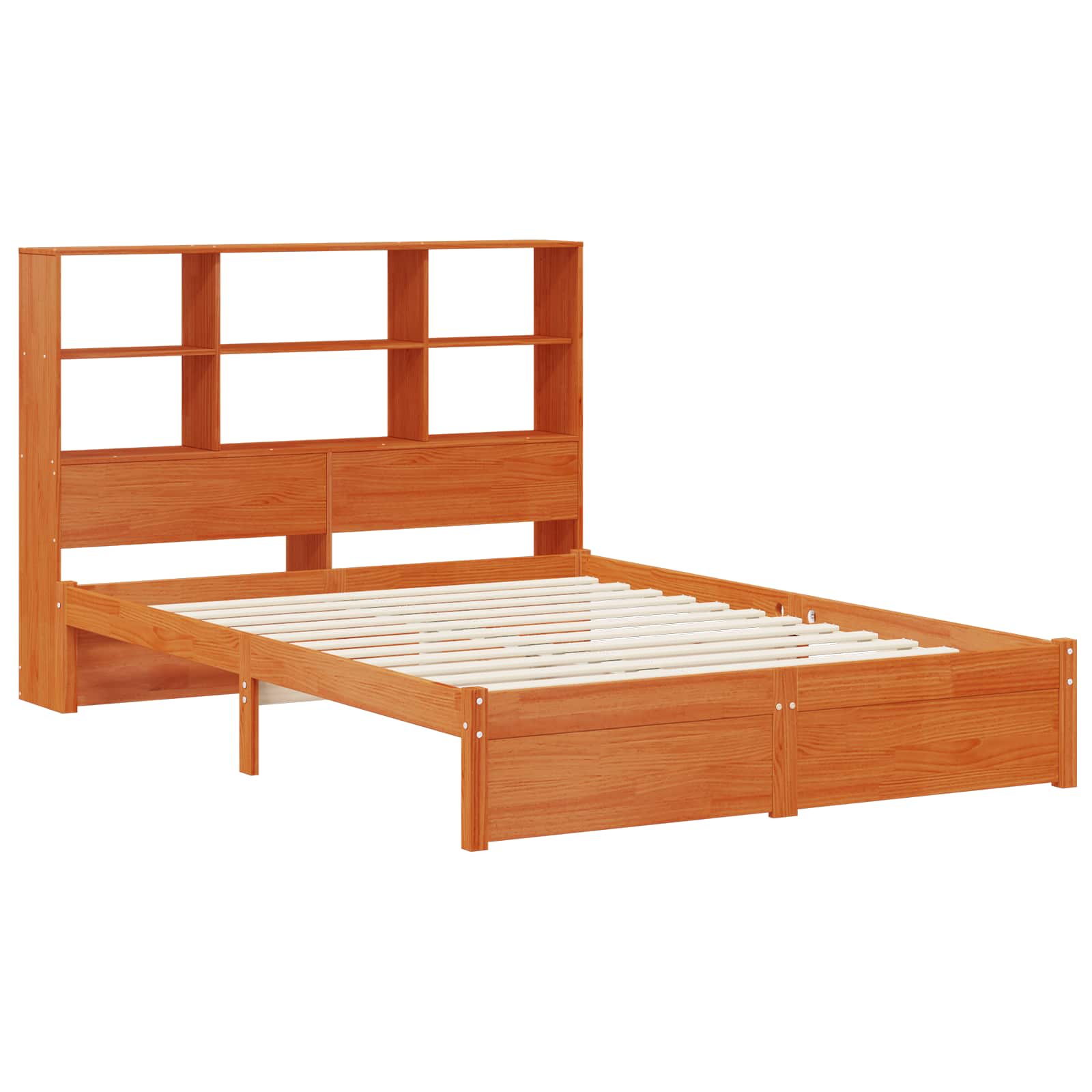 Bedframe met opberghoofdeksel met opslag Wasbruin 140 x 190 cm is nu te koop bij PeponiXL, paradijselijk wonen!