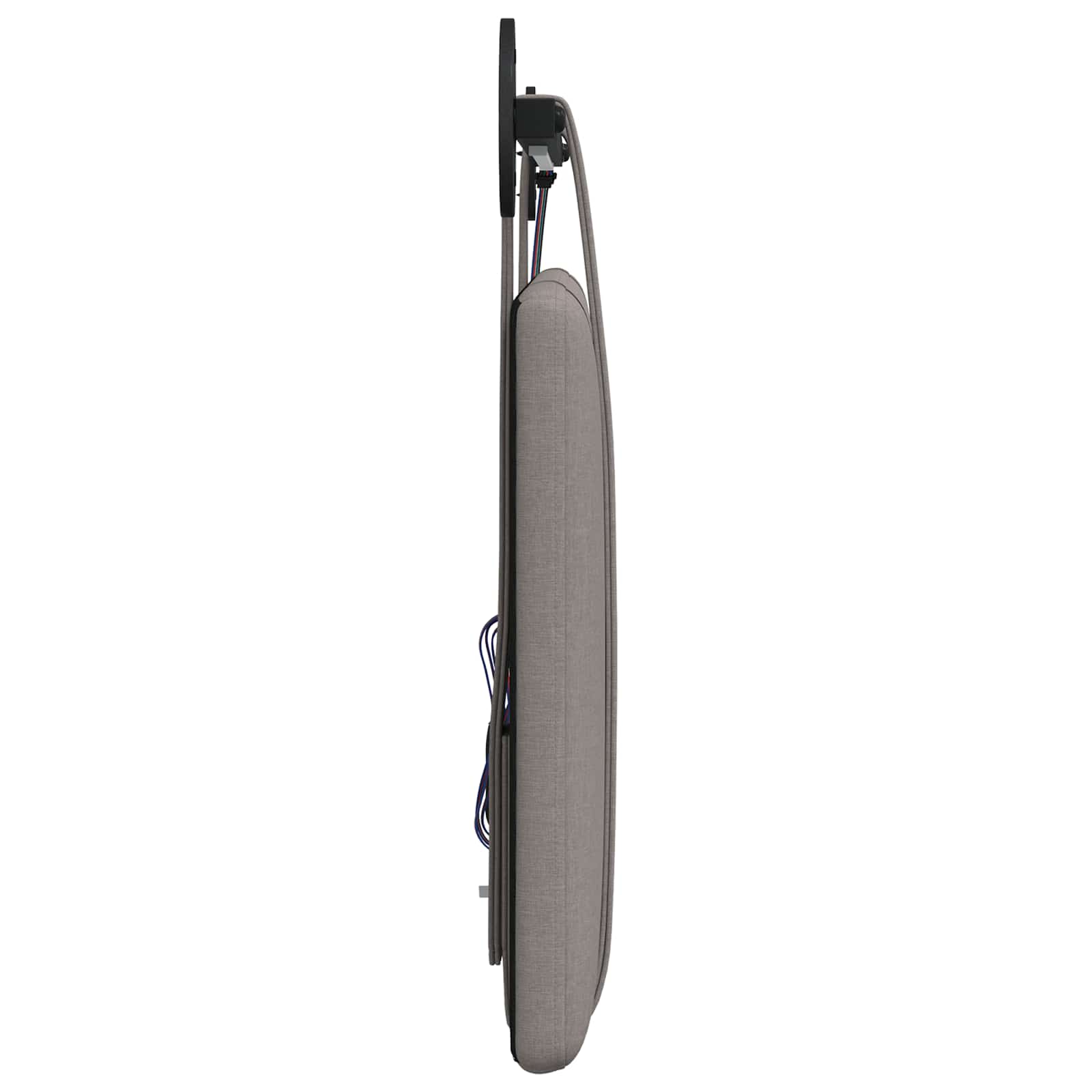 Hangend hoofdbord Met LED-verlichting Taupe Stof is nu te koop bij PeponiXL, paradijselijk wonen!