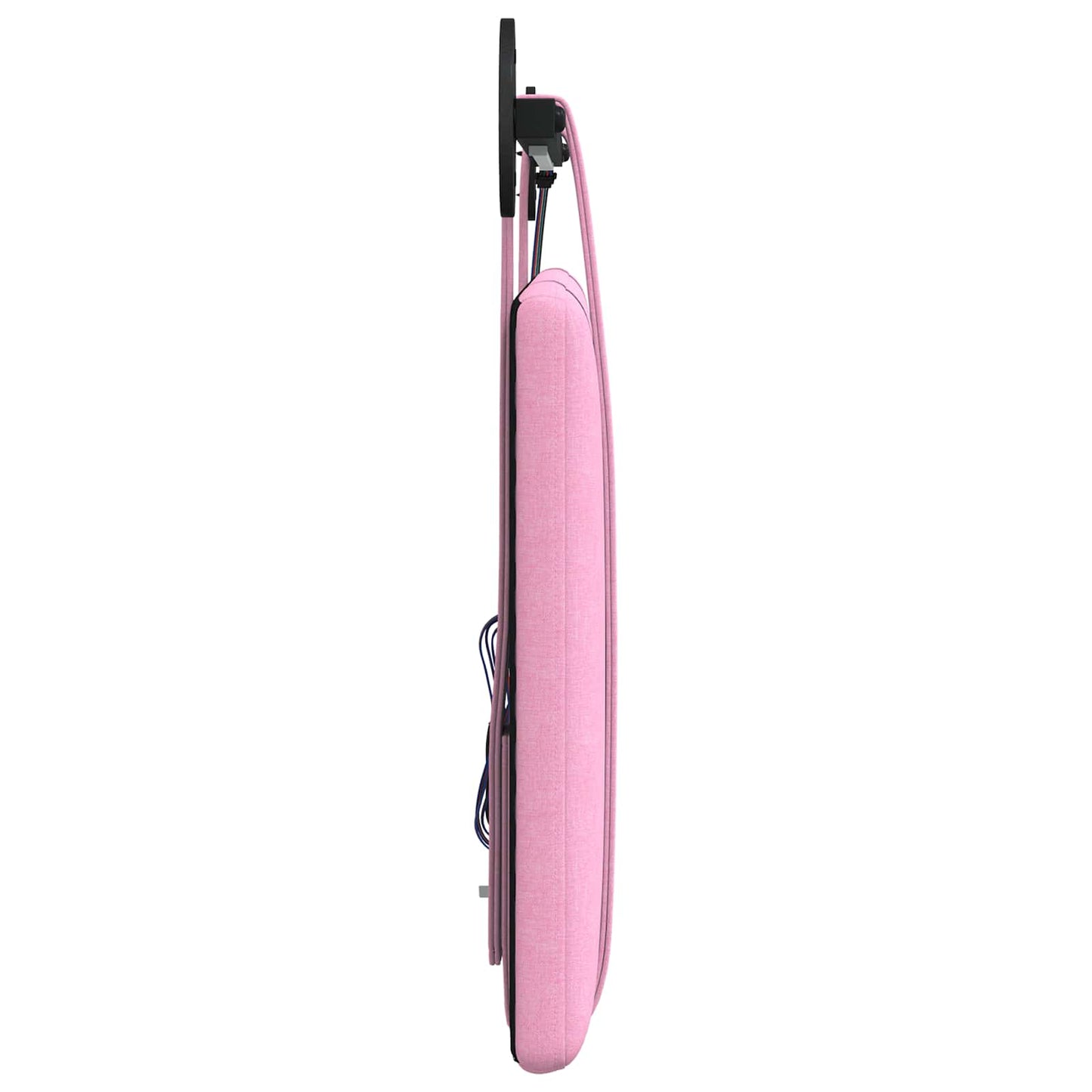 Hangend hoofdbord Met LED-verlichting Roze Stof is nu te koop bij PeponiXL, paradijselijk wonen!