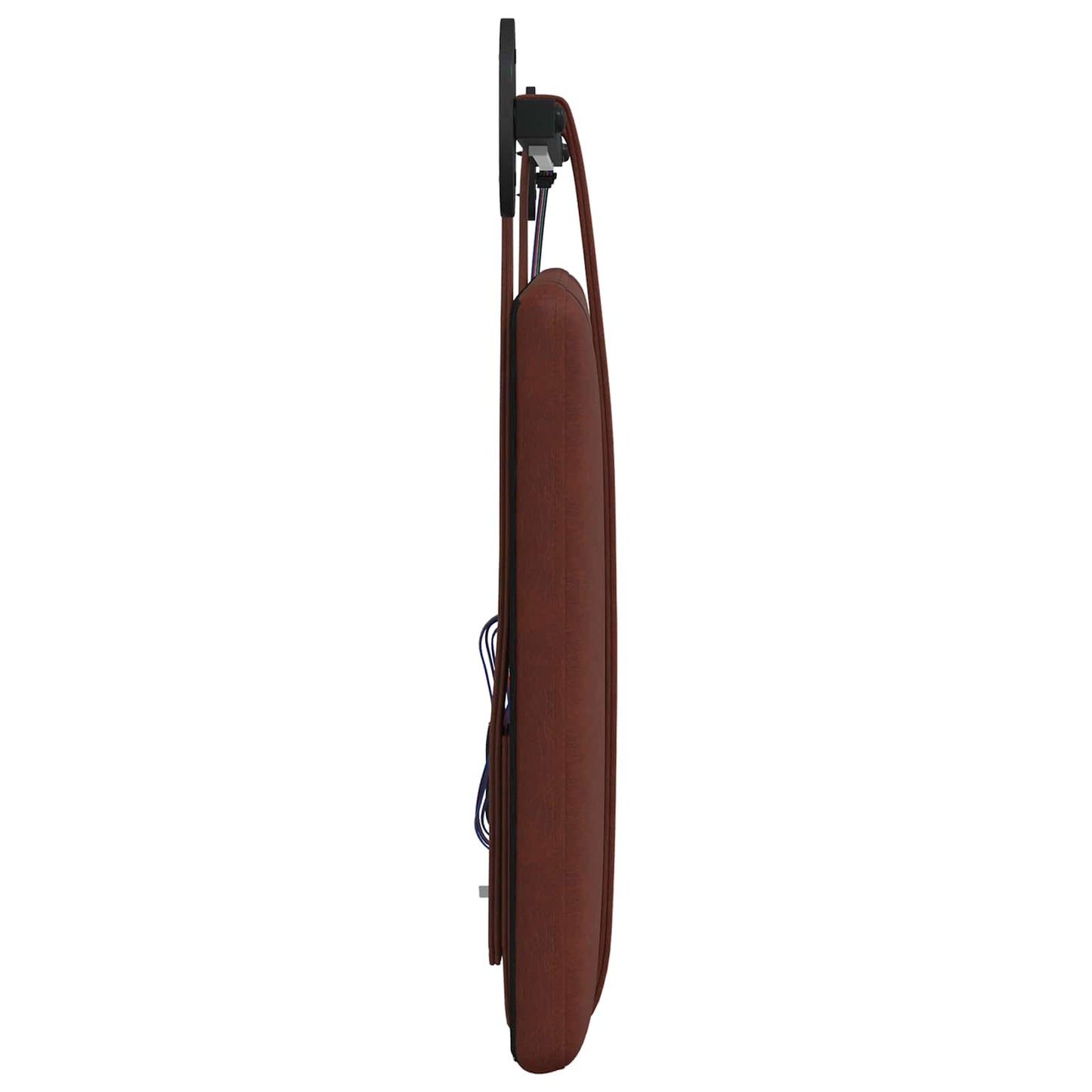 Hangend hoofdbord Met LED-verlichting Glanzend Bruin Antiek PU is nu te koop bij PeponiXL, paradijselijk wonen!
