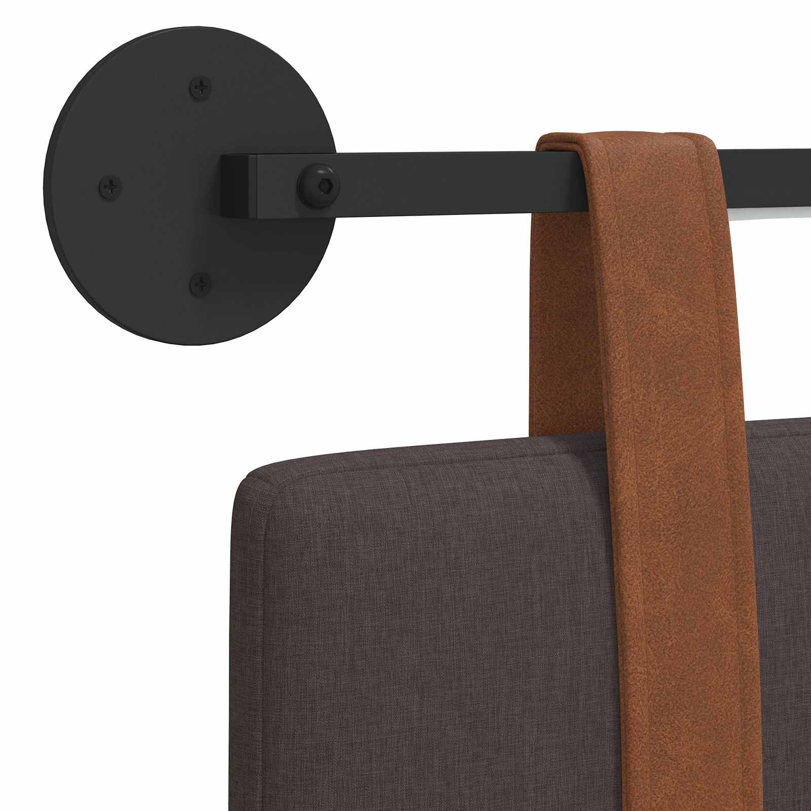 Hangend hoofdbord Met LED-verlichting Donkerbruin Antiek PU is nu te koop bij PeponiXL, paradijselijk wonen!