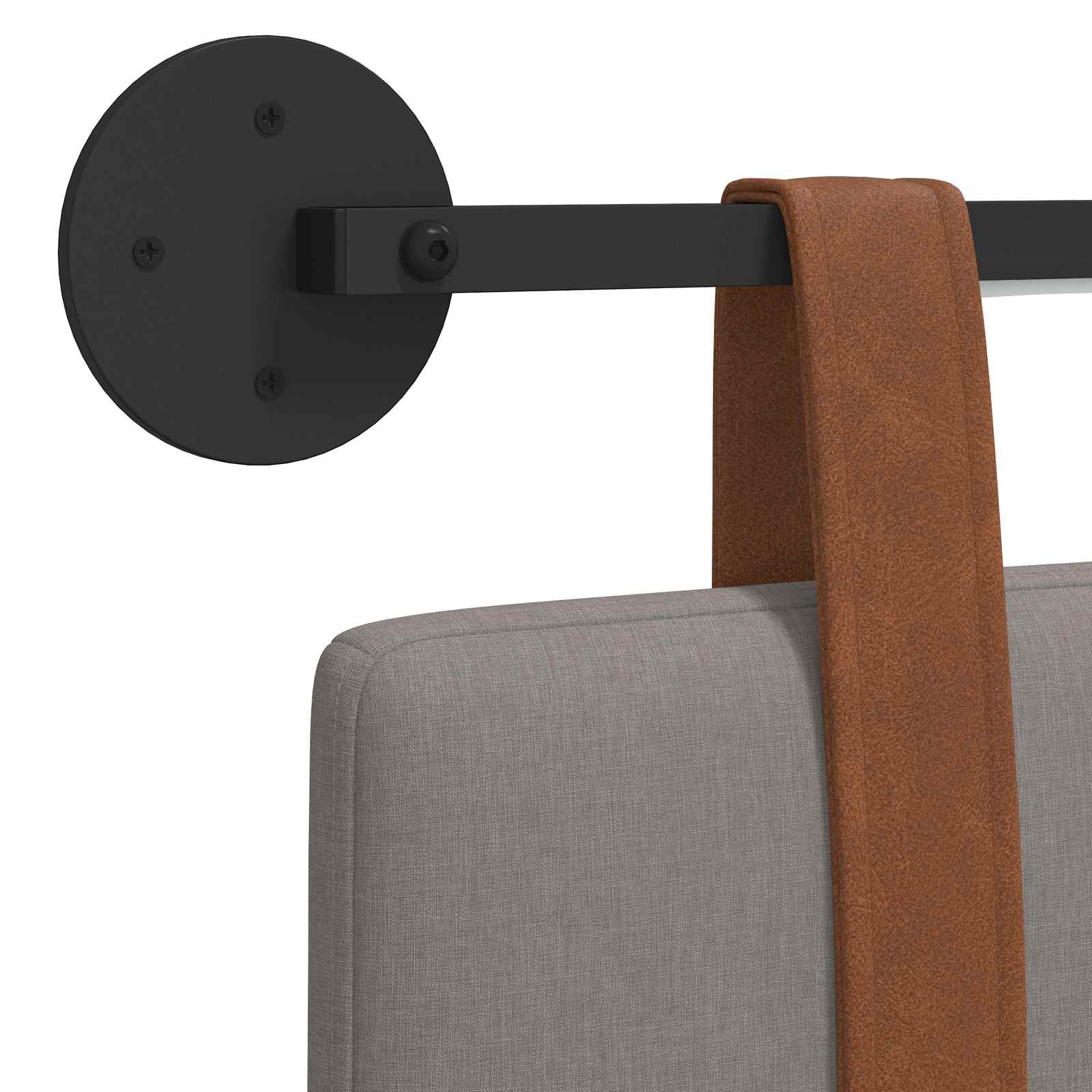 Hangend hoofdbord Met LED-verlichting Taupe Antiek PU is nu te koop bij PeponiXL, paradijselijk wonen!
