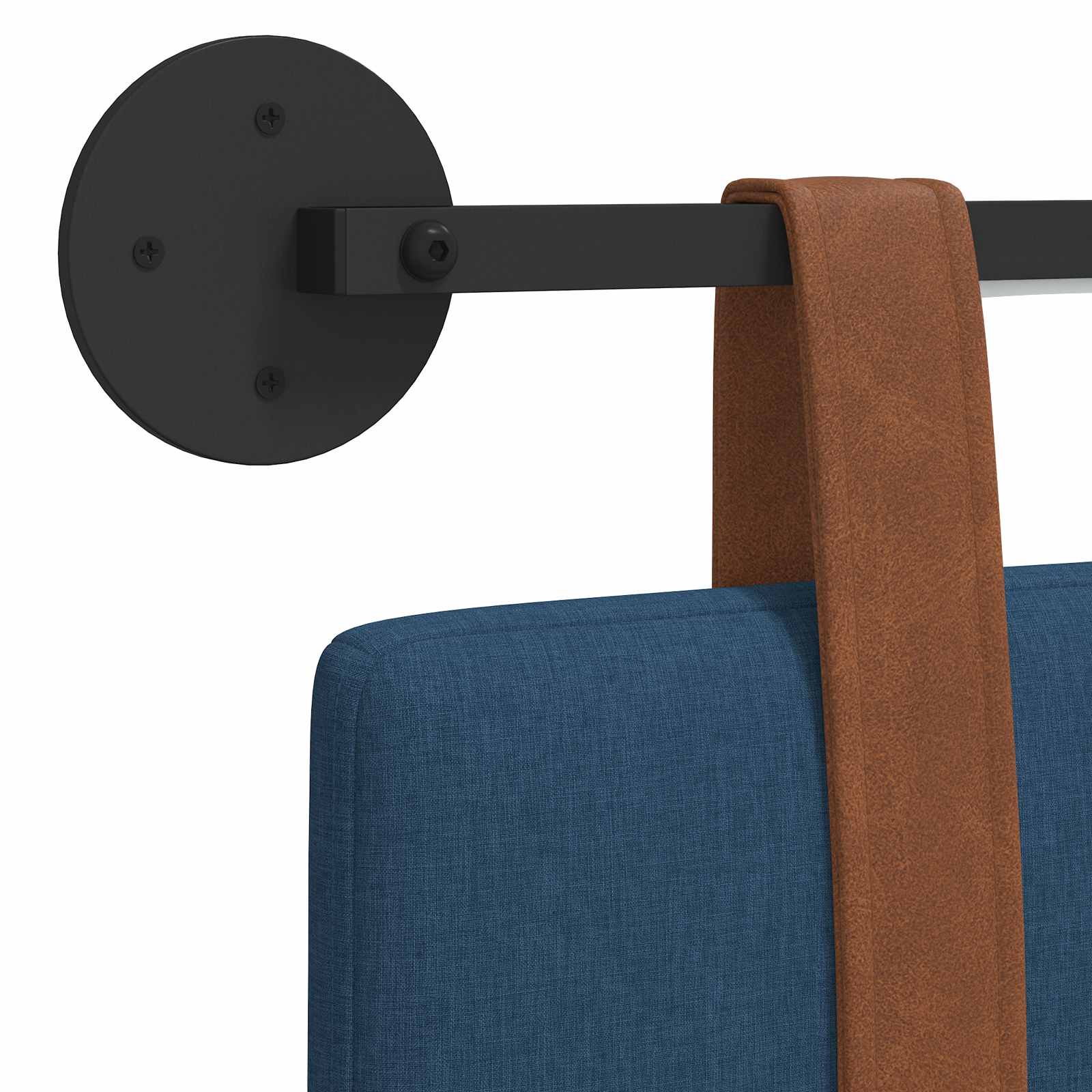 Hangend hoofdbord Met LED-verlichting Blauw Antiek PU is nu te koop bij PeponiXL, paradijselijk wonen!