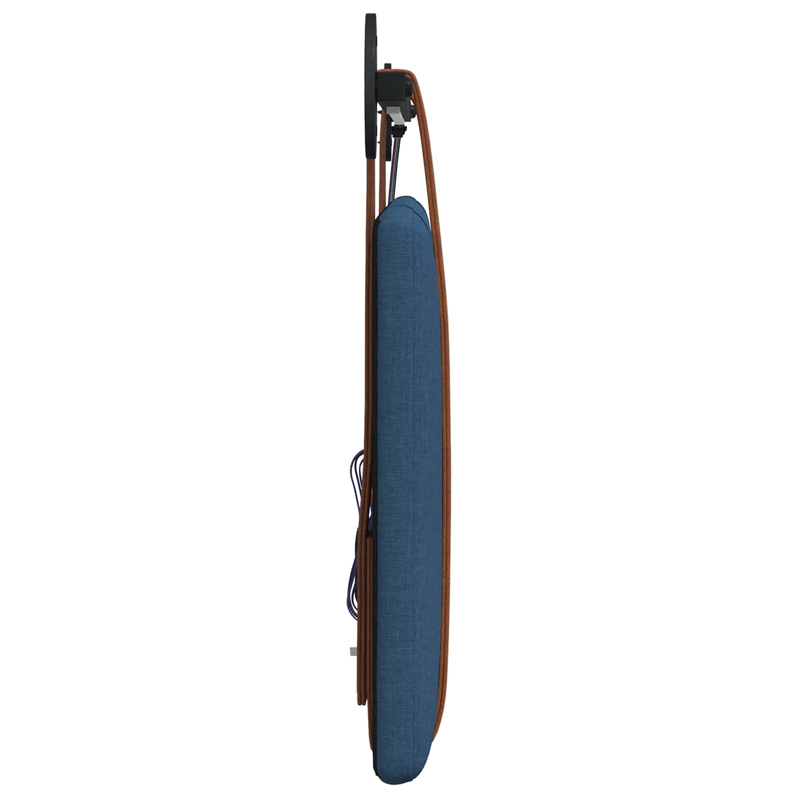 Hangend hoofdbord Met LED-verlichting Blauw Antiek PU is nu te koop bij PeponiXL, paradijselijk wonen!