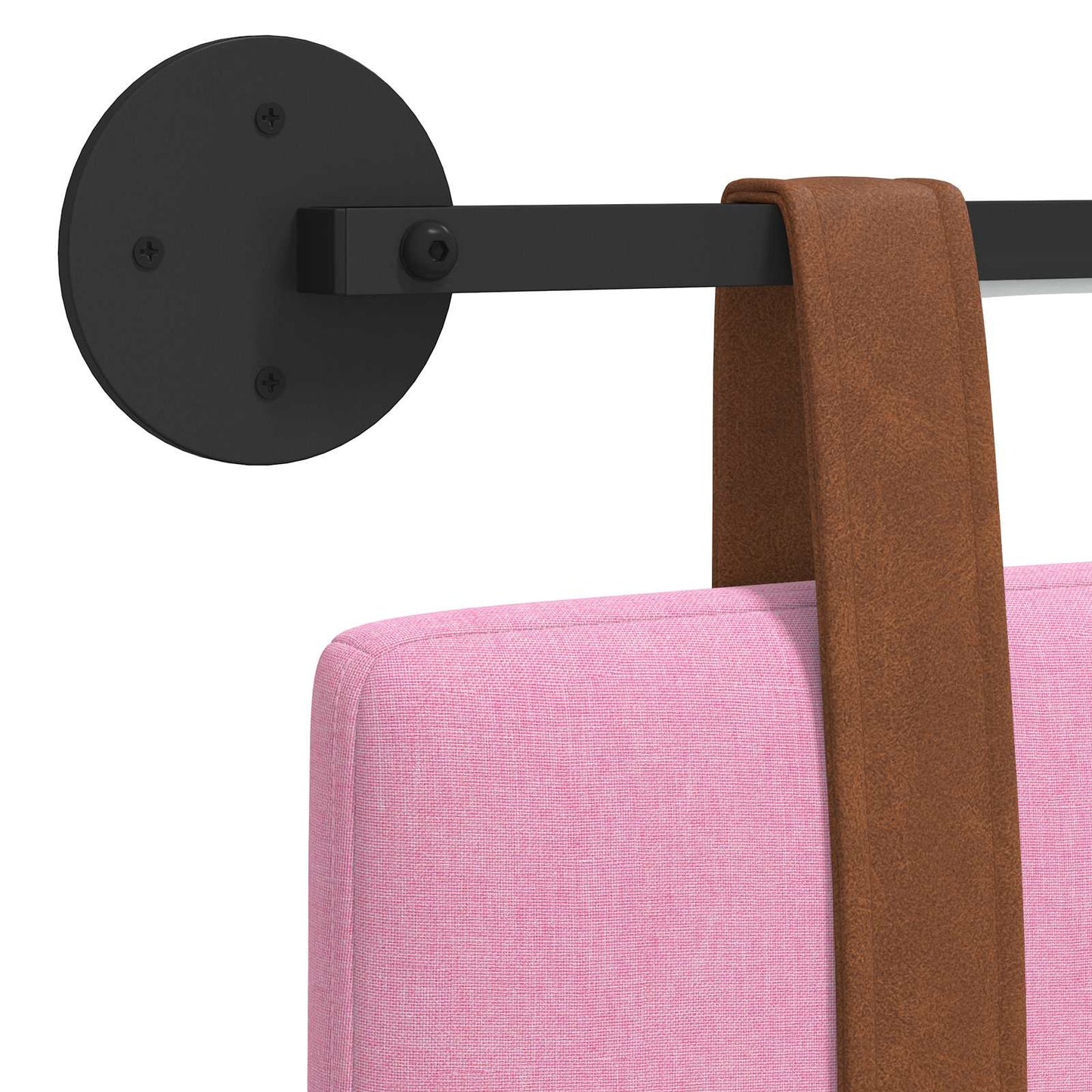 Hangend hoofdbord Met LED-verlichting Roze Antiek PU is nu te koop bij PeponiXL, paradijselijk wonen!