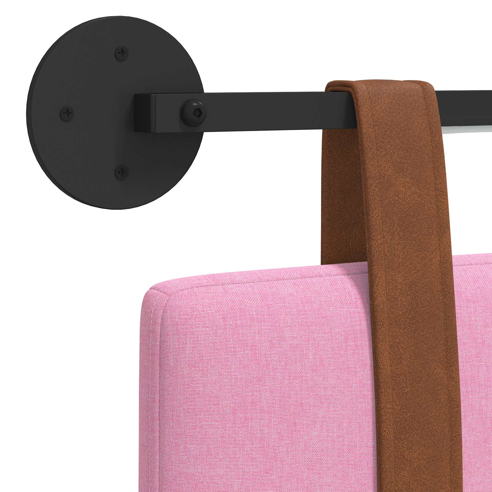 Hangend hoofdbord Met LED-verlichting Roze Antiek PU is nu te koop bij PeponiXL, paradijselijk wonen!