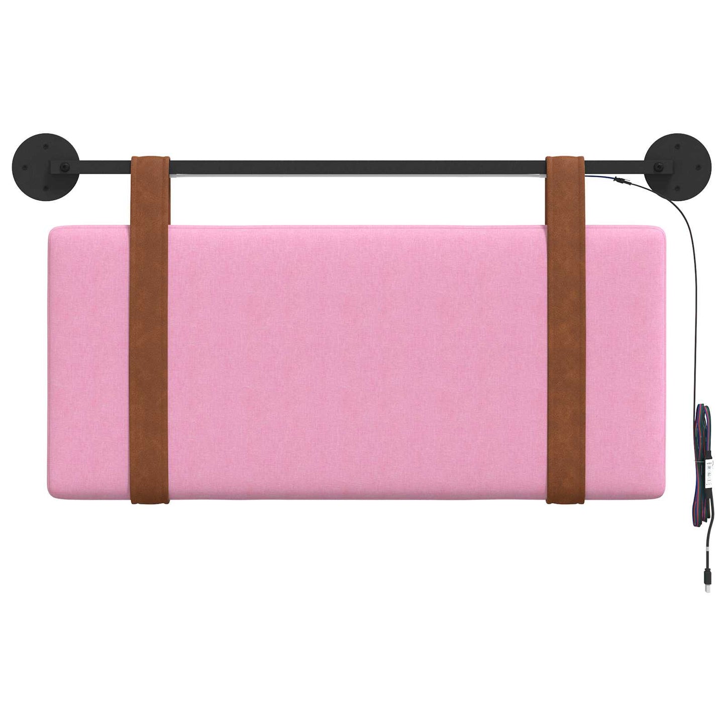 Hangend hoofdbord Met LED-verlichting Roze Antiek PU is nu te koop bij PeponiXL, paradijselijk wonen!