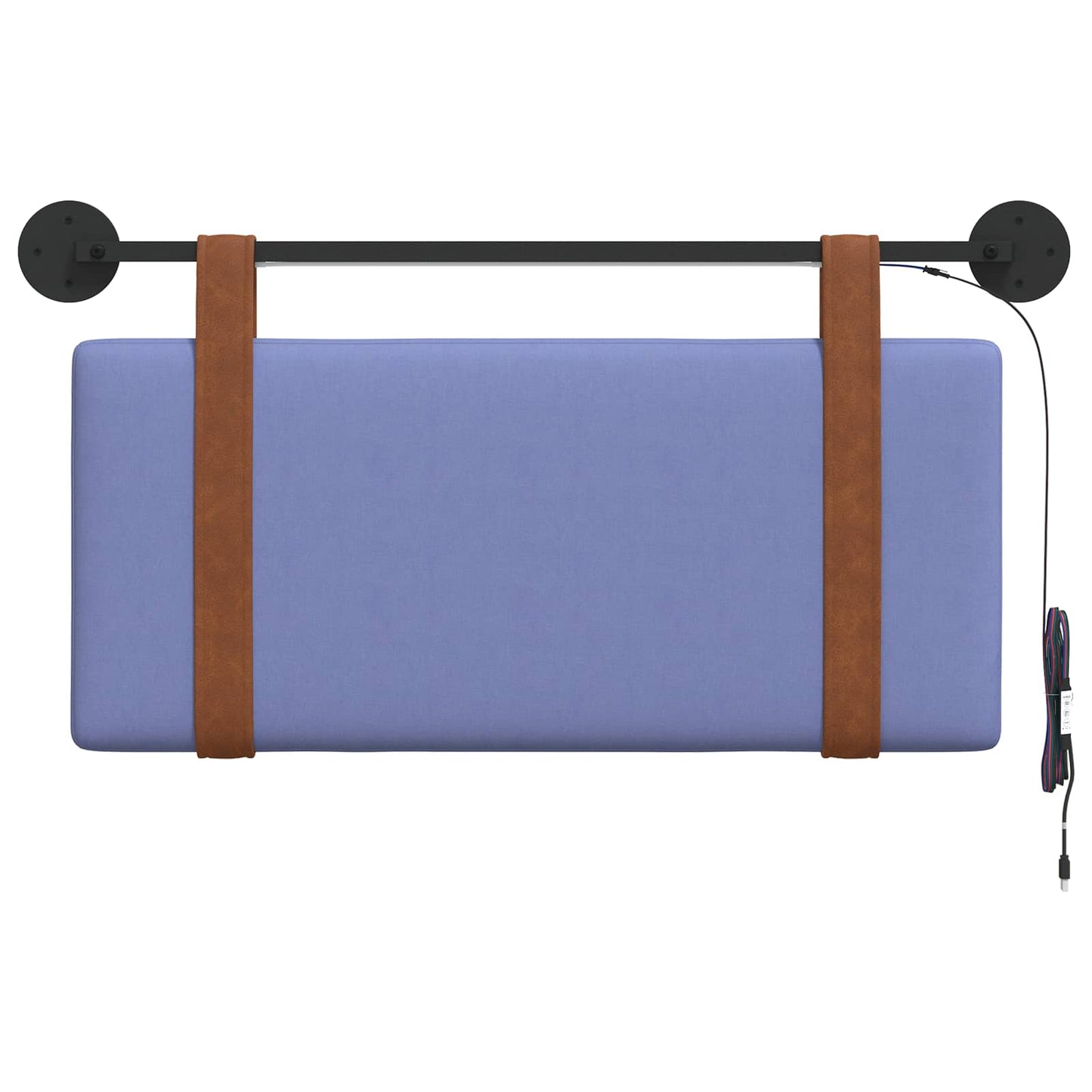 Hangend hoofdbord Met LED-verlichting Jeans Blauw Antiek PU is nu te koop bij PeponiXL, paradijselijk wonen!