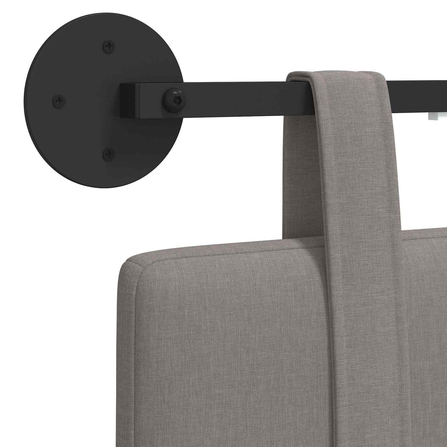 Hangend hoofdbord Met LED-verlichting Taupe Stof is nu te koop bij PeponiXL, paradijselijk wonen!
