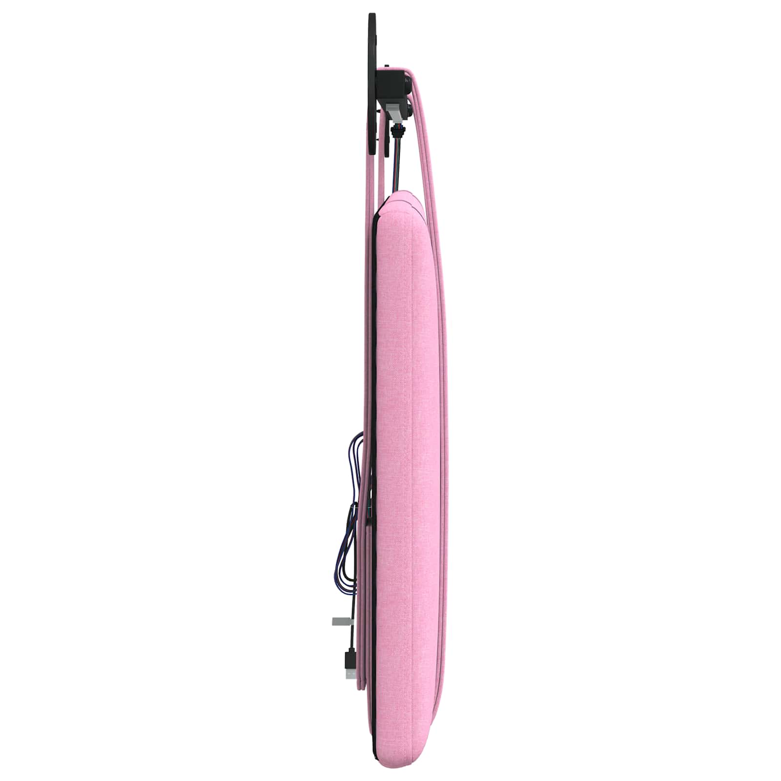 Hangend hoofdbord Met LED-verlichting Roze Stof is nu te koop bij PeponiXL, paradijselijk wonen!