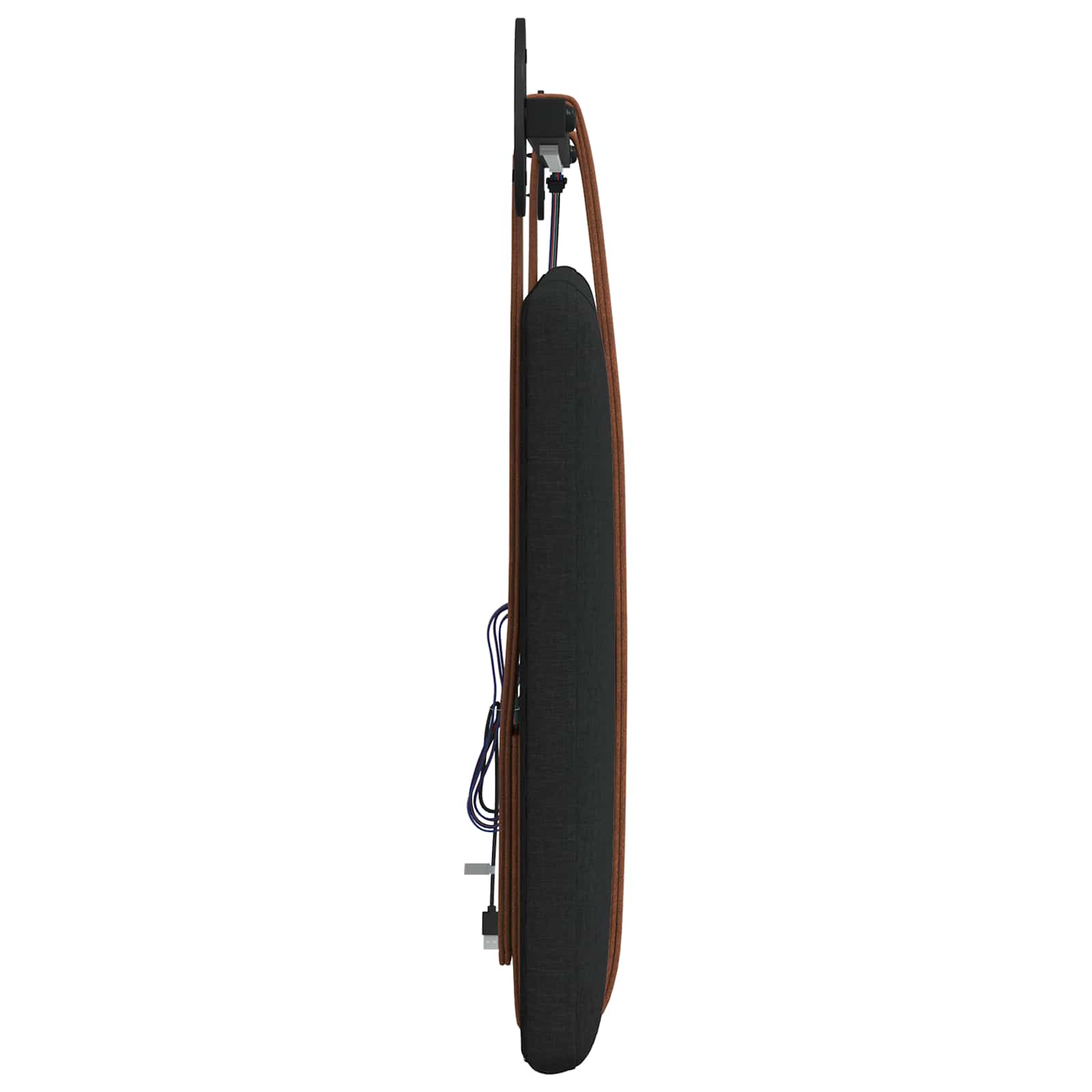 Hangend hoofdbord Met LED-verlichting Zwart Antiek PU is nu te koop bij PeponiXL, paradijselijk wonen!