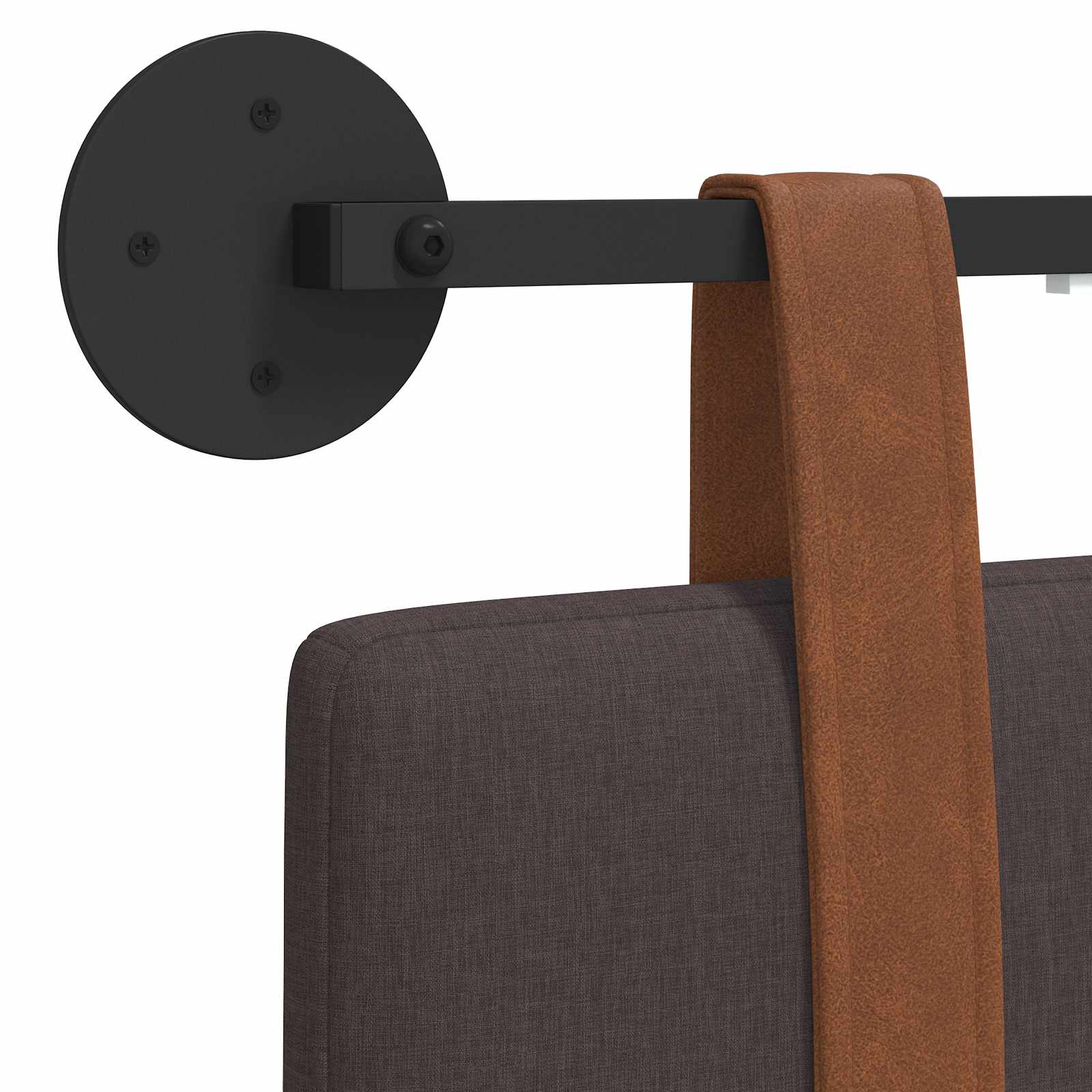 Hangend hoofdbord Met LED-verlichting Donkerbruin Antiek PU is nu te koop bij PeponiXL, paradijselijk wonen!