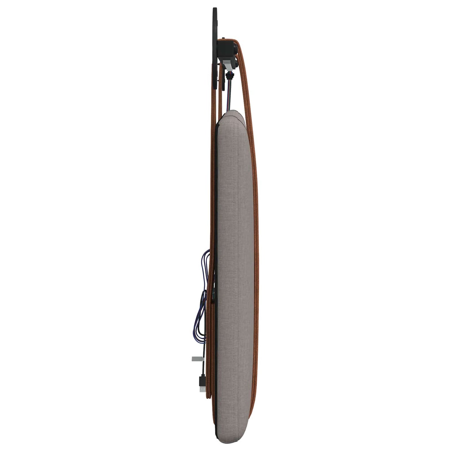 Hangend hoofdbord Met LED-verlichting Taupe Antiek PU is nu te koop bij PeponiXL, paradijselijk wonen!