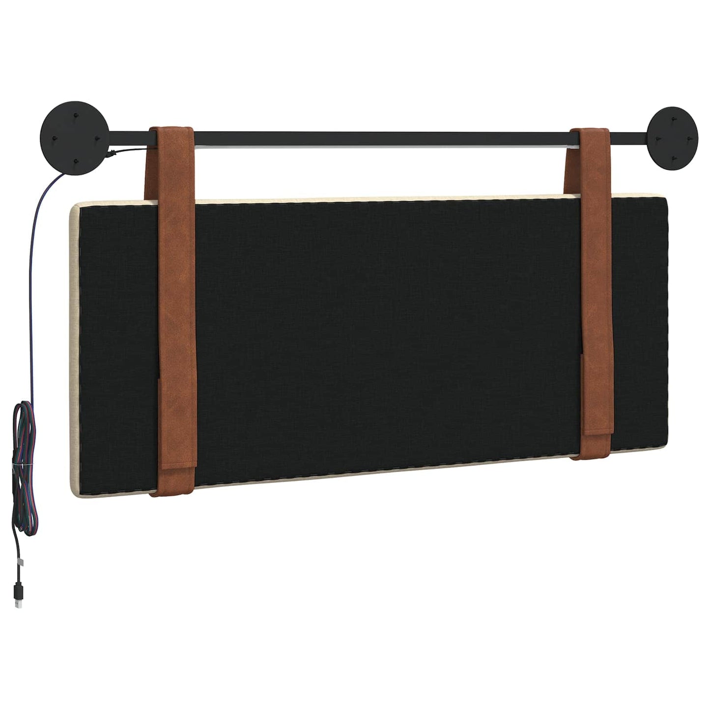 Hangend hoofdbord Met LED-verlichting Crèmekleurig Antiek PU is nu te koop bij PeponiXL, paradijselijk wonen!