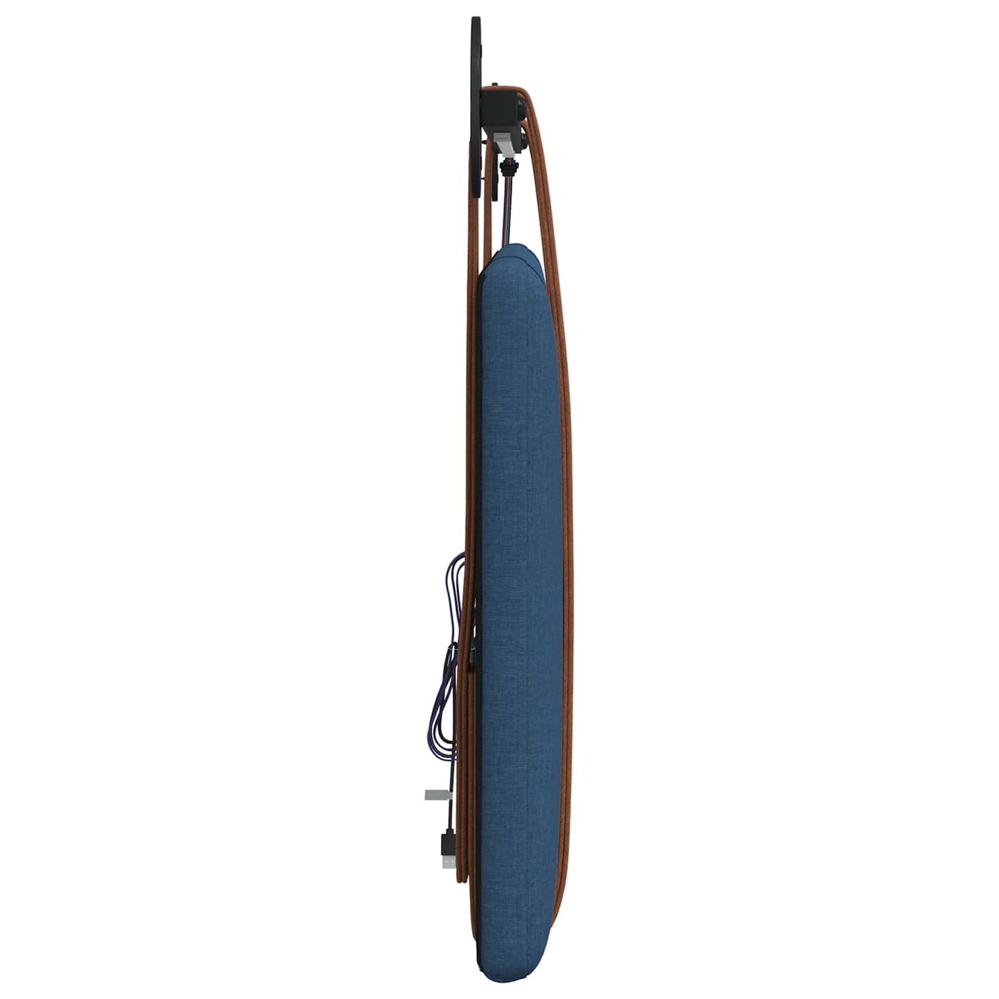 Hangend hoofdbord Met LED-verlichting Blauw Antiek PU is nu te koop bij PeponiXL, paradijselijk wonen!