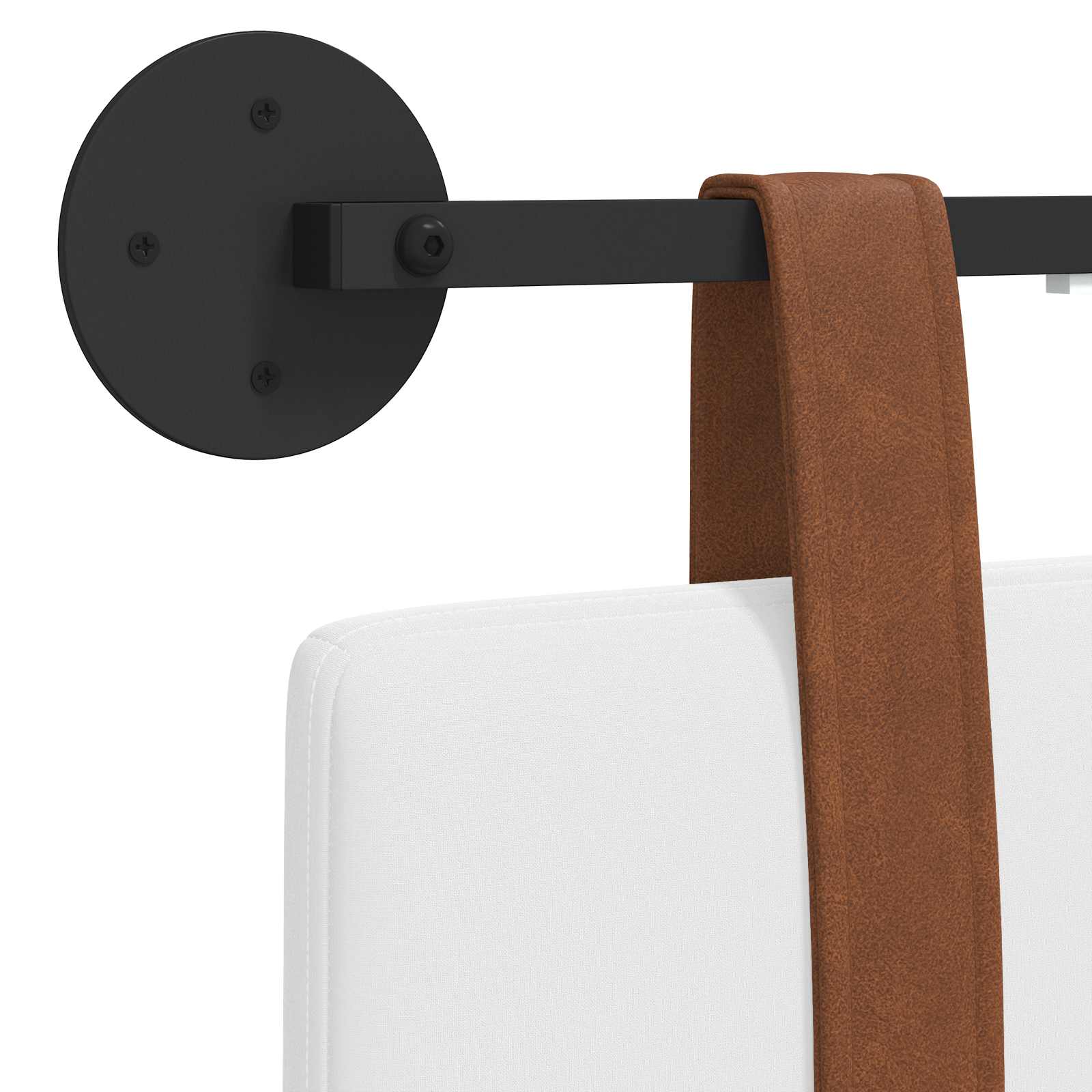 Hangend hoofdbord Met LED-verlichting Wit Antiek PU is nu te koop bij PeponiXL, paradijselijk wonen!