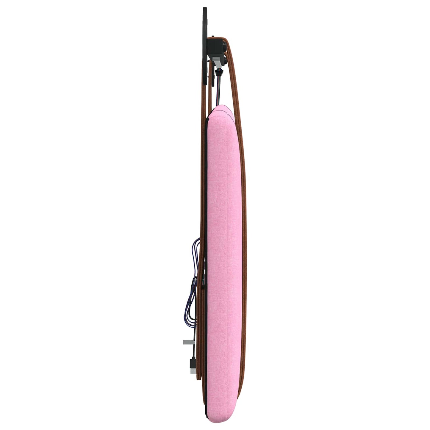 Hangend hoofdbord Met LED-verlichting Roze Antiek PU is nu te koop bij PeponiXL, paradijselijk wonen!