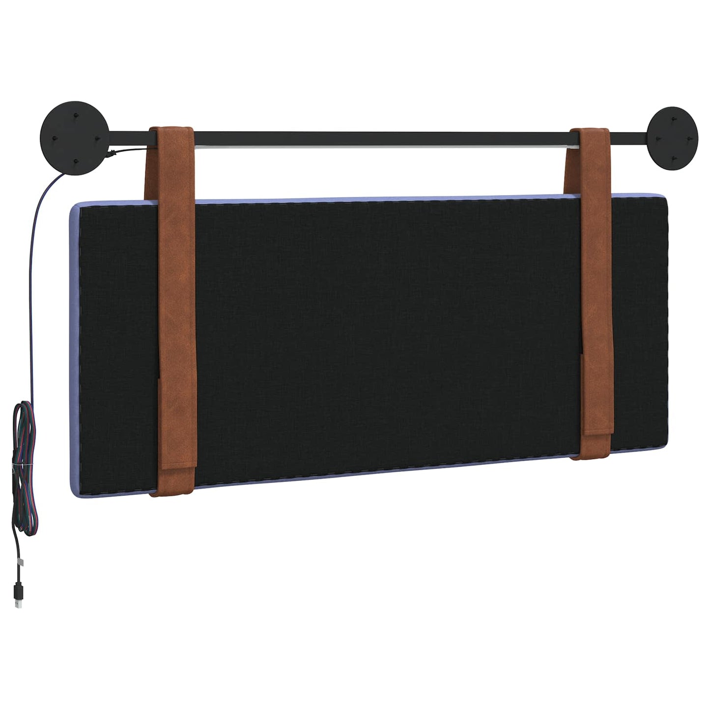 Hangend hoofdbord Met LED-verlichting Jeans Blauw Antiek PU is nu te koop bij PeponiXL, paradijselijk wonen!