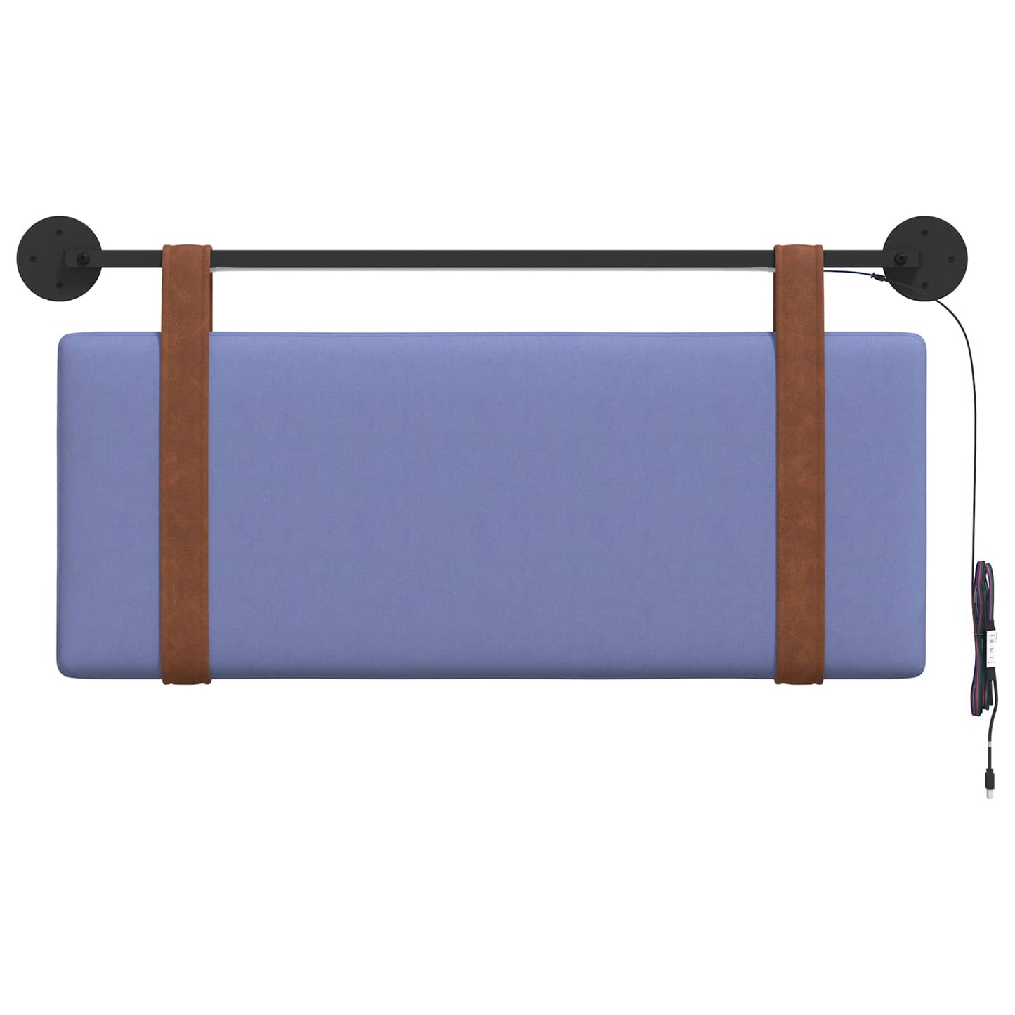 Hangend hoofdbord Met LED-verlichting Jeans Blauw Antiek PU is nu te koop bij PeponiXL, paradijselijk wonen!