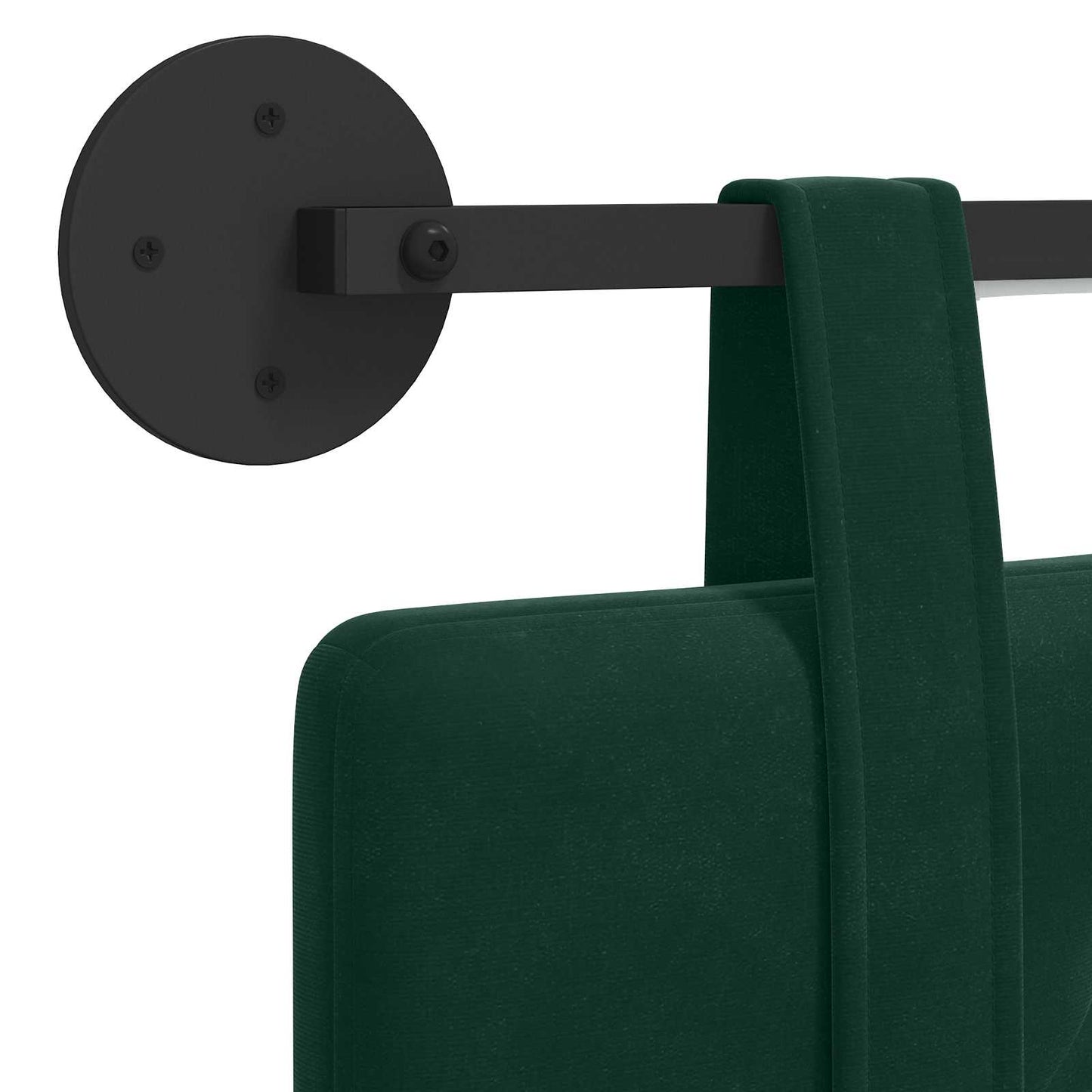Hangend hoofdbord Met LED-verlichting Donkergroen Fluweel is nu te koop bij PeponiXL, paradijselijk wonen!