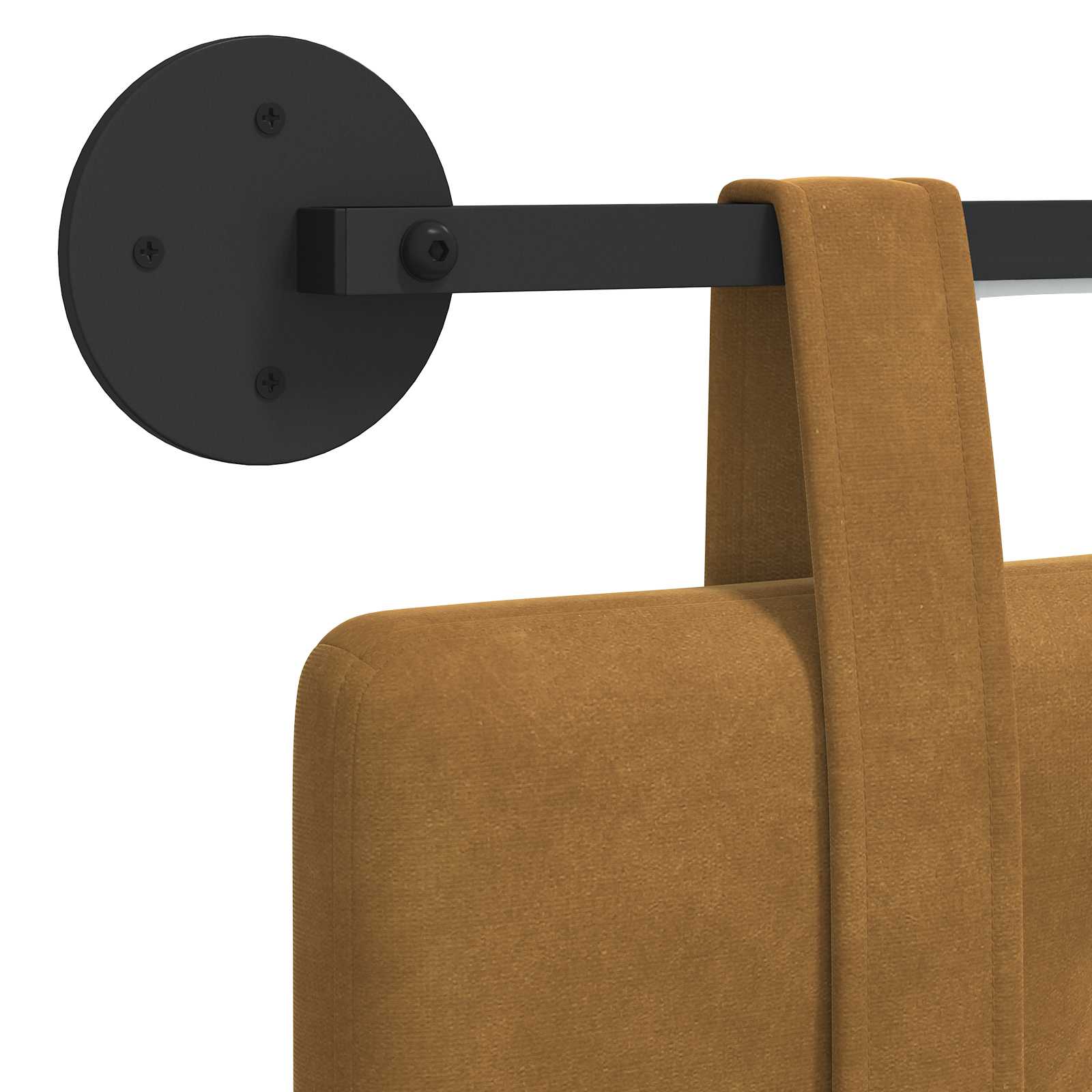 Hangend hoofdbord Met LED-verlichting Bruin Fluweel is nu te koop bij PeponiXL, paradijselijk wonen!
