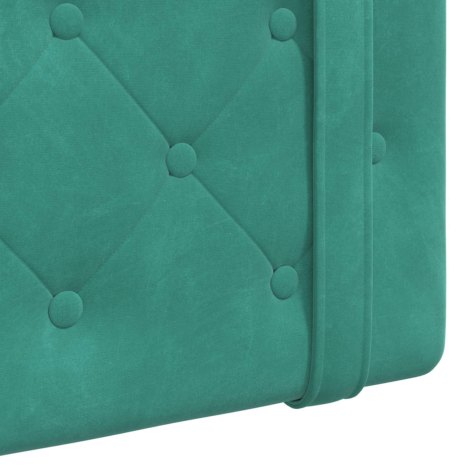 Hangend hoofdbord Met LED-verlichting Turquoise Fluweel is nu te koop bij PeponiXL, paradijselijk wonen!