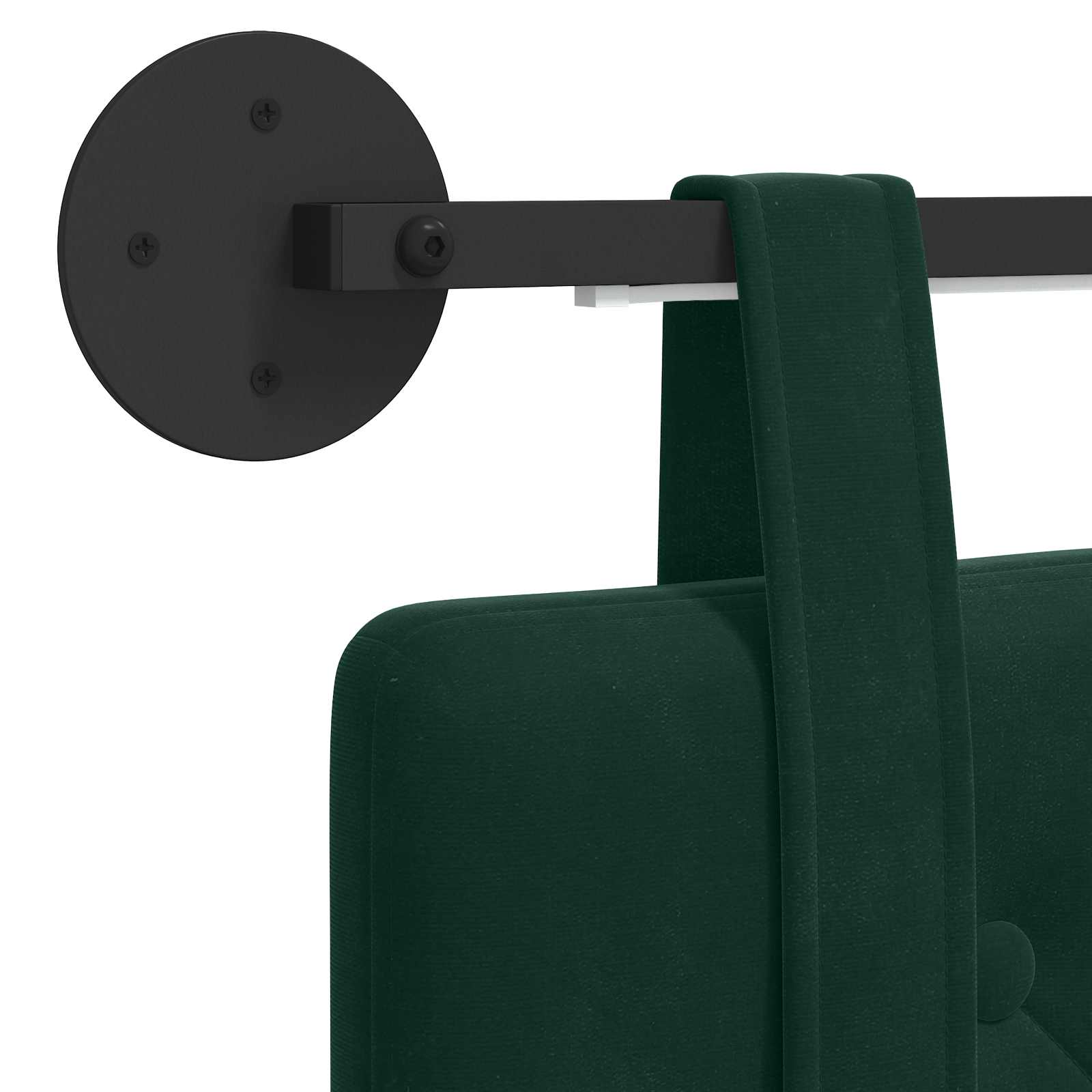 Hangend hoofdbord Met LED-verlichting Donkergroen Fluweel is nu te koop bij PeponiXL, paradijselijk wonen!