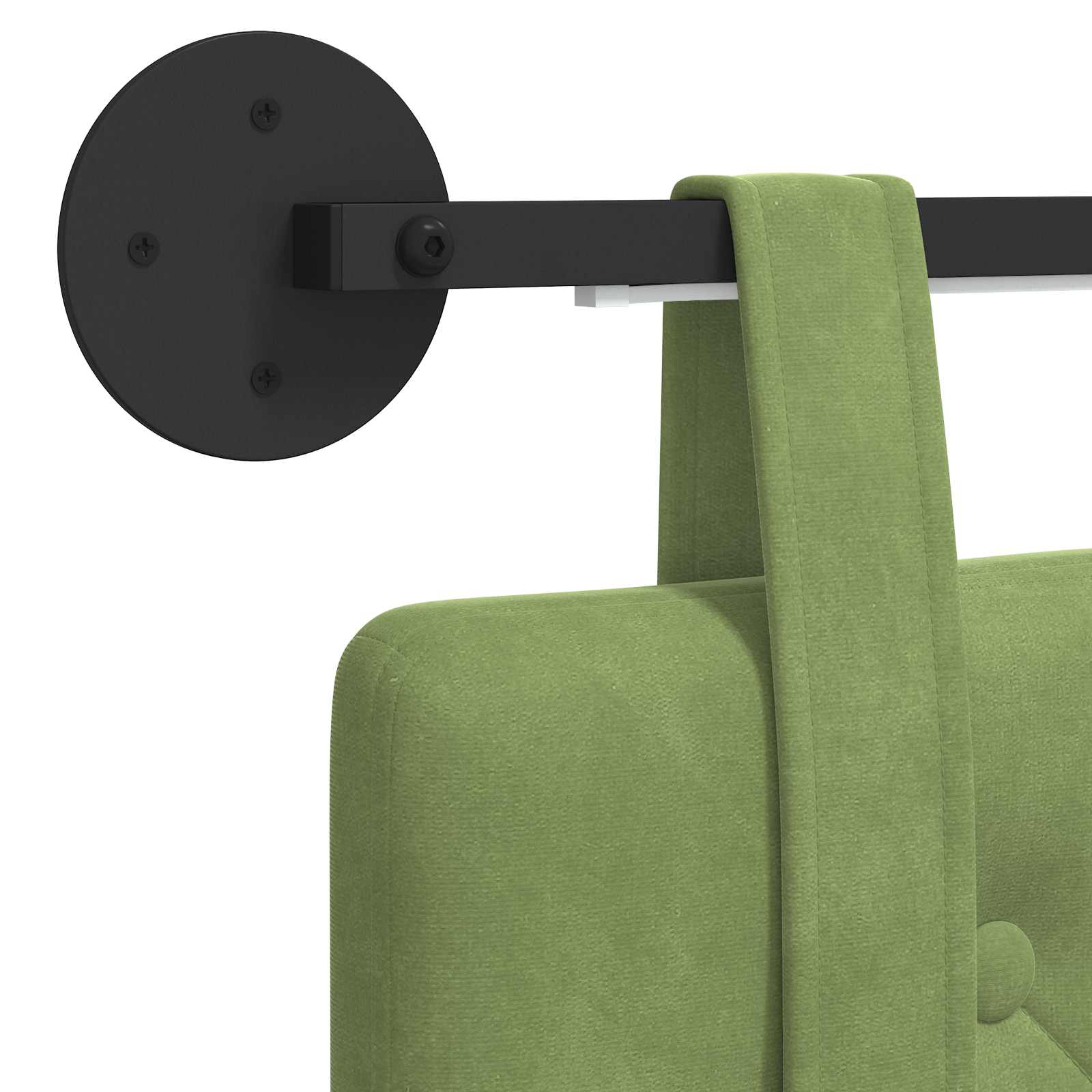 Hangend hoofdbord Met LED-verlichting Lichtgroen Fluweel is nu te koop bij PeponiXL, paradijselijk wonen!