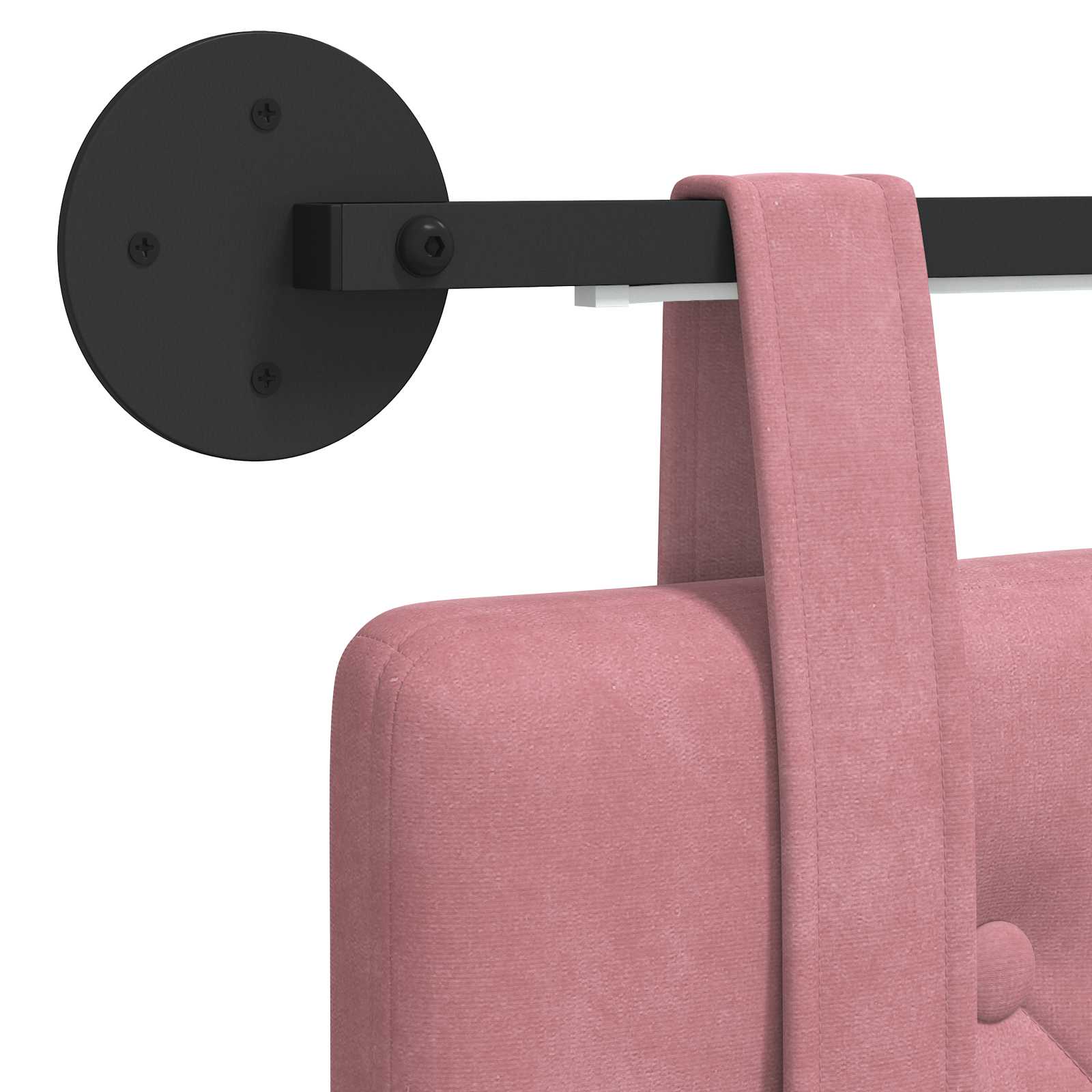 Hangend hoofdbord Met LED-verlichting Roze Fluweel is nu te koop bij PeponiXL, paradijselijk wonen!