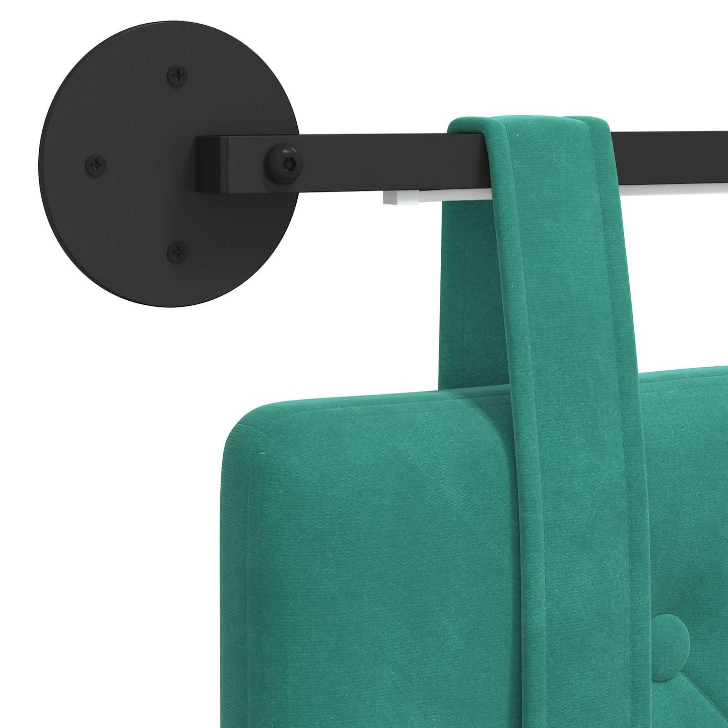 Hangend hoofdbord Met LED-verlichting Turquoise Fluweel is nu te koop bij PeponiXL, paradijselijk wonen!
