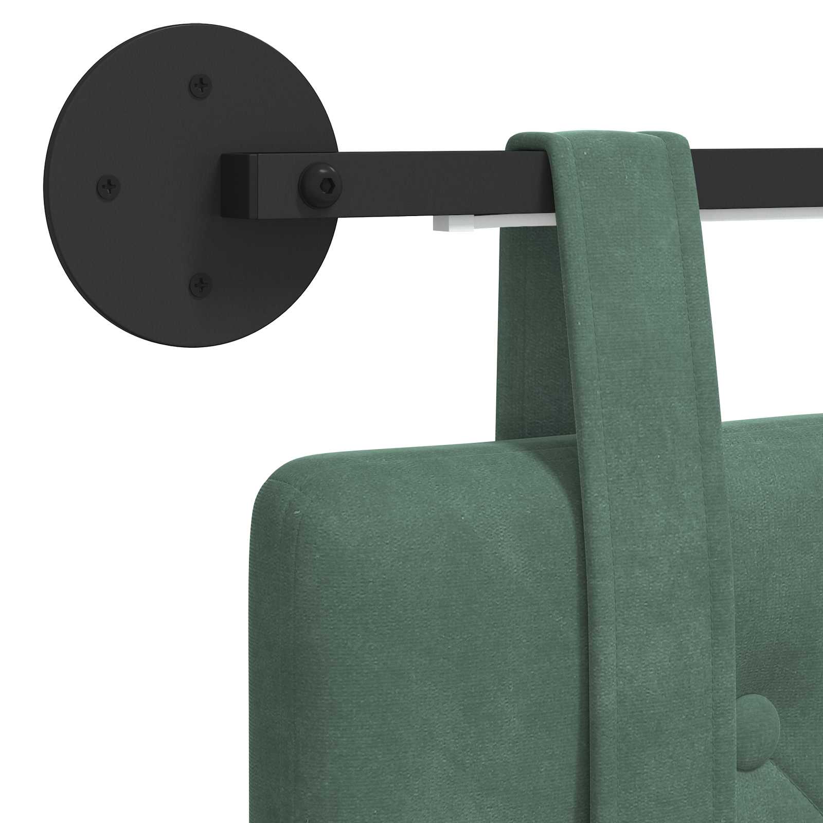 Hangend hoofdbord Met LED-verlichting Zeegroen Fluweel is nu te koop bij PeponiXL, paradijselijk wonen!