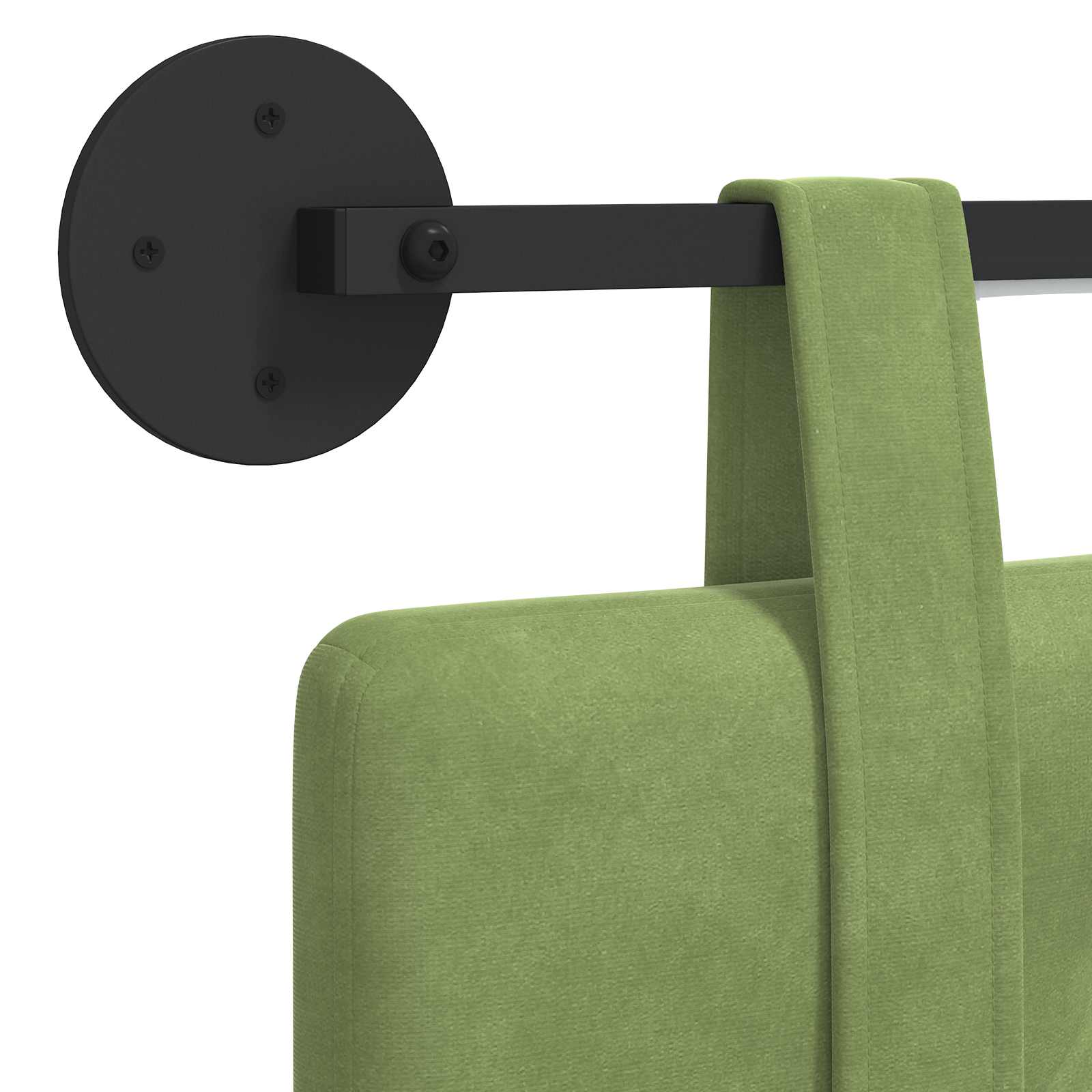 Hangend hoofdbord Met LED-verlichting Lichtgroen Fluweel is nu te koop bij PeponiXL, paradijselijk wonen!
