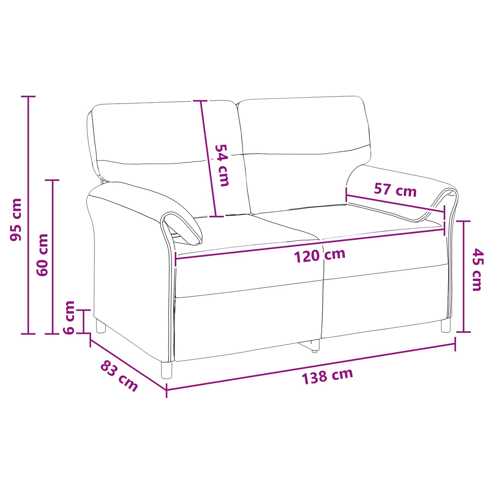 Bank 100% polyester metalen frame MDF, Multiplex is nu te koop bij PeponiXL, paradijselijk wonen!